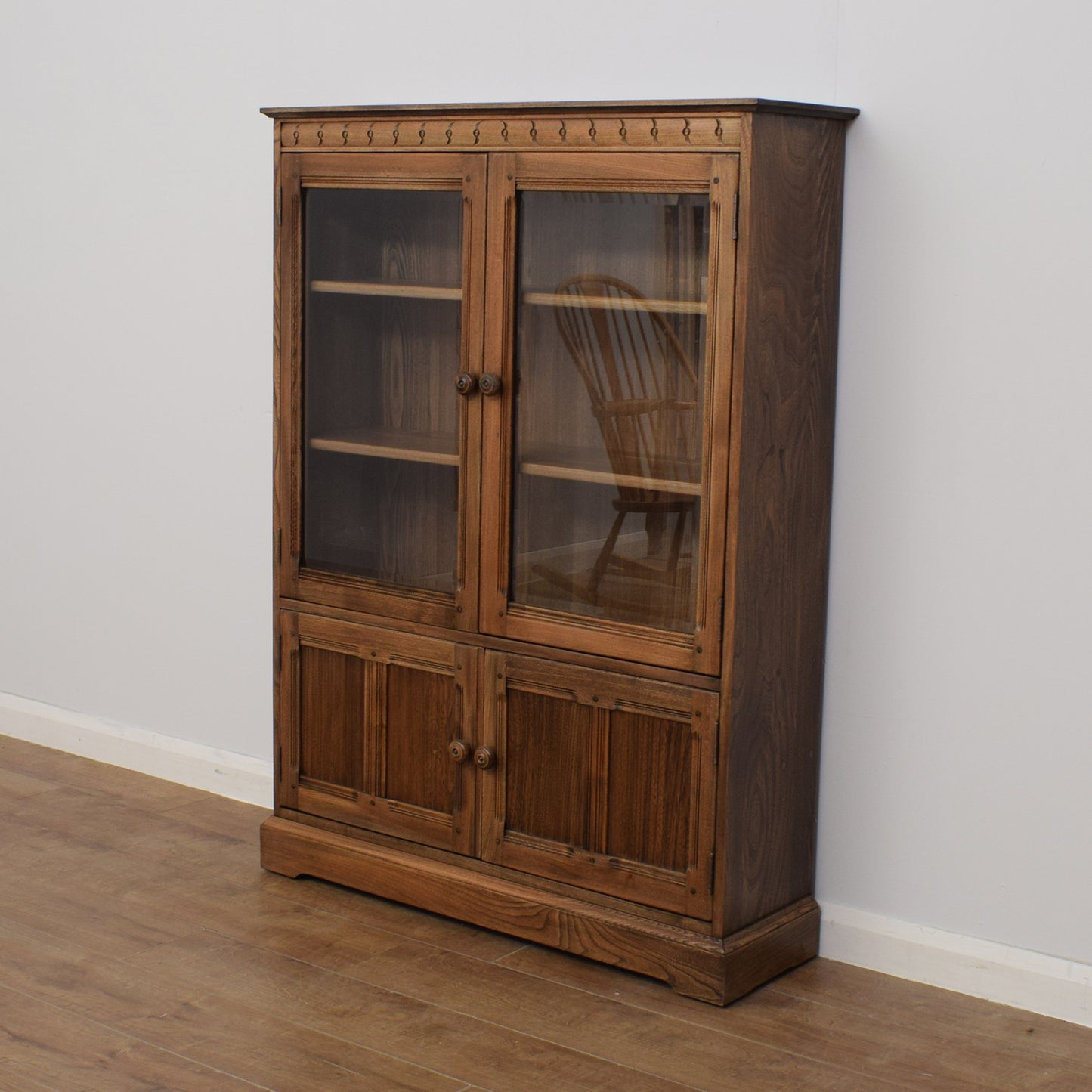 Restored Ercol Glazed Bookcase
