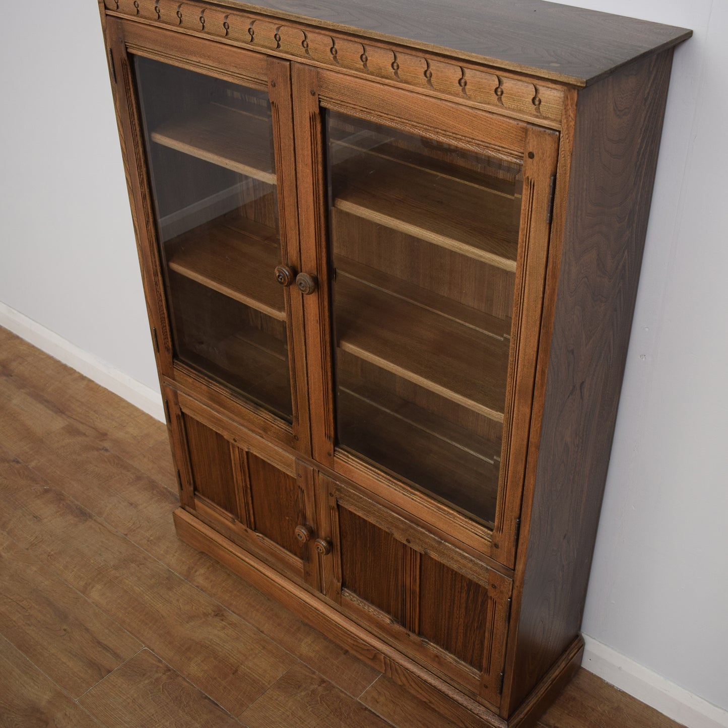 Restored Ercol Glazed Bookcase