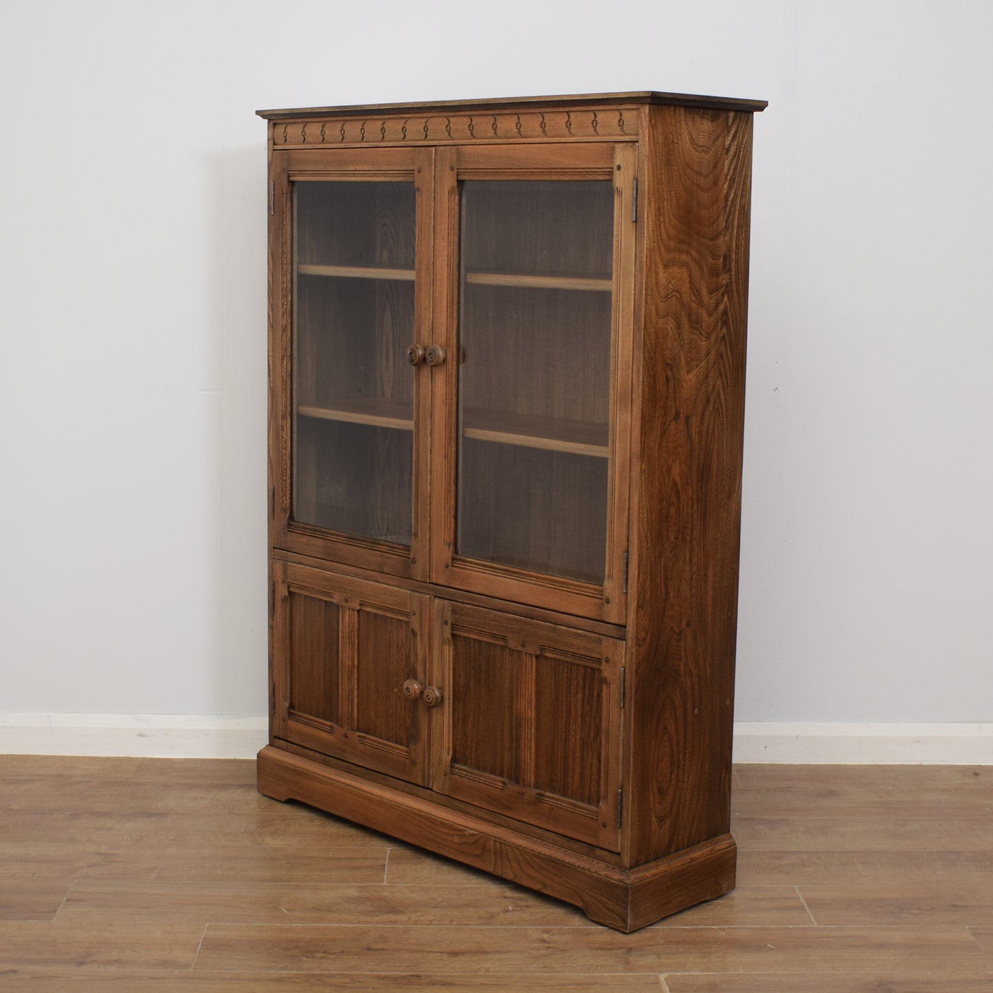 Restored Ercol Glazed Bookcase