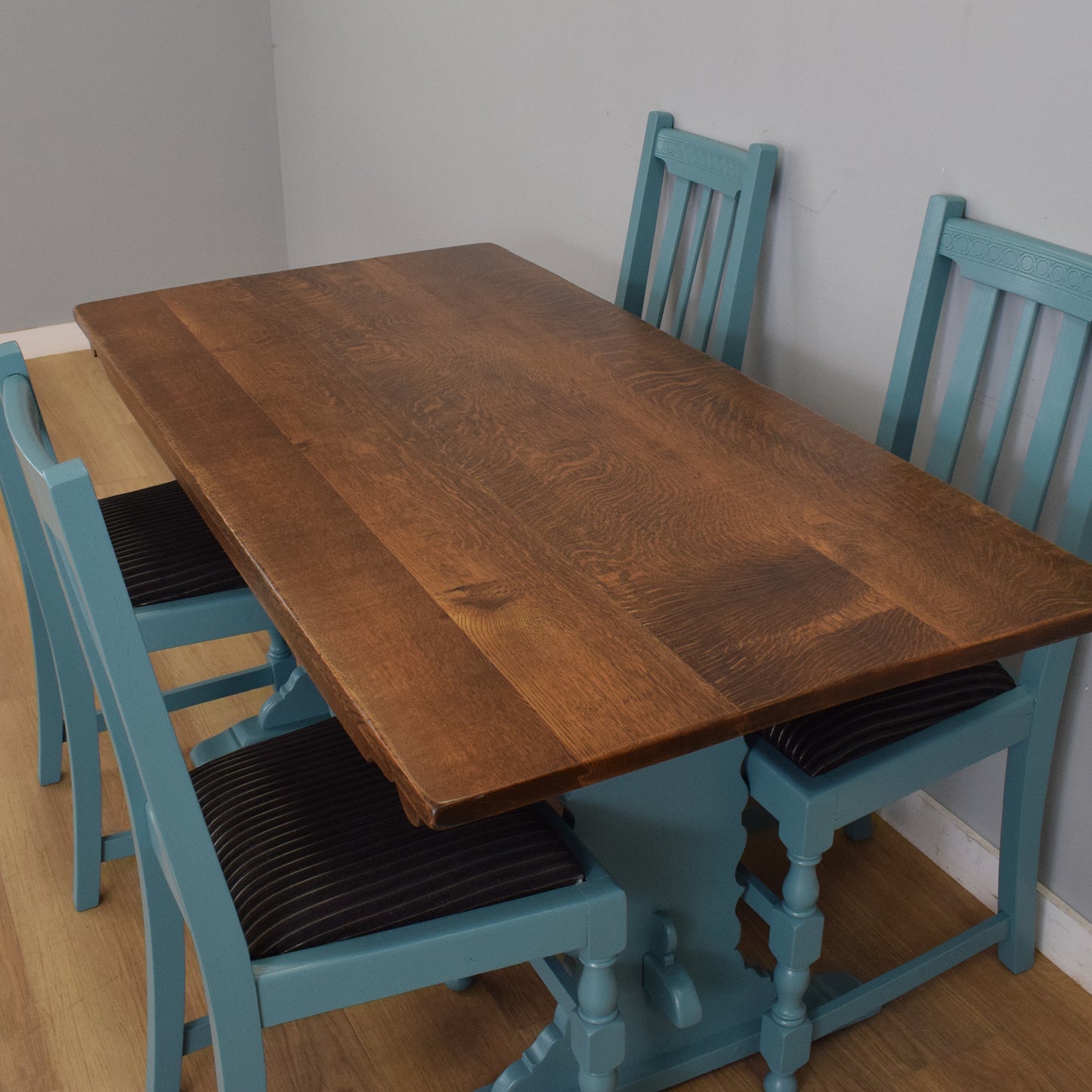 Painted Table and Four Chairs