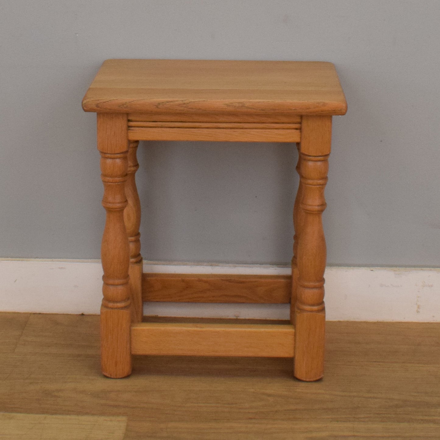 Small Blonde Oak Side Table