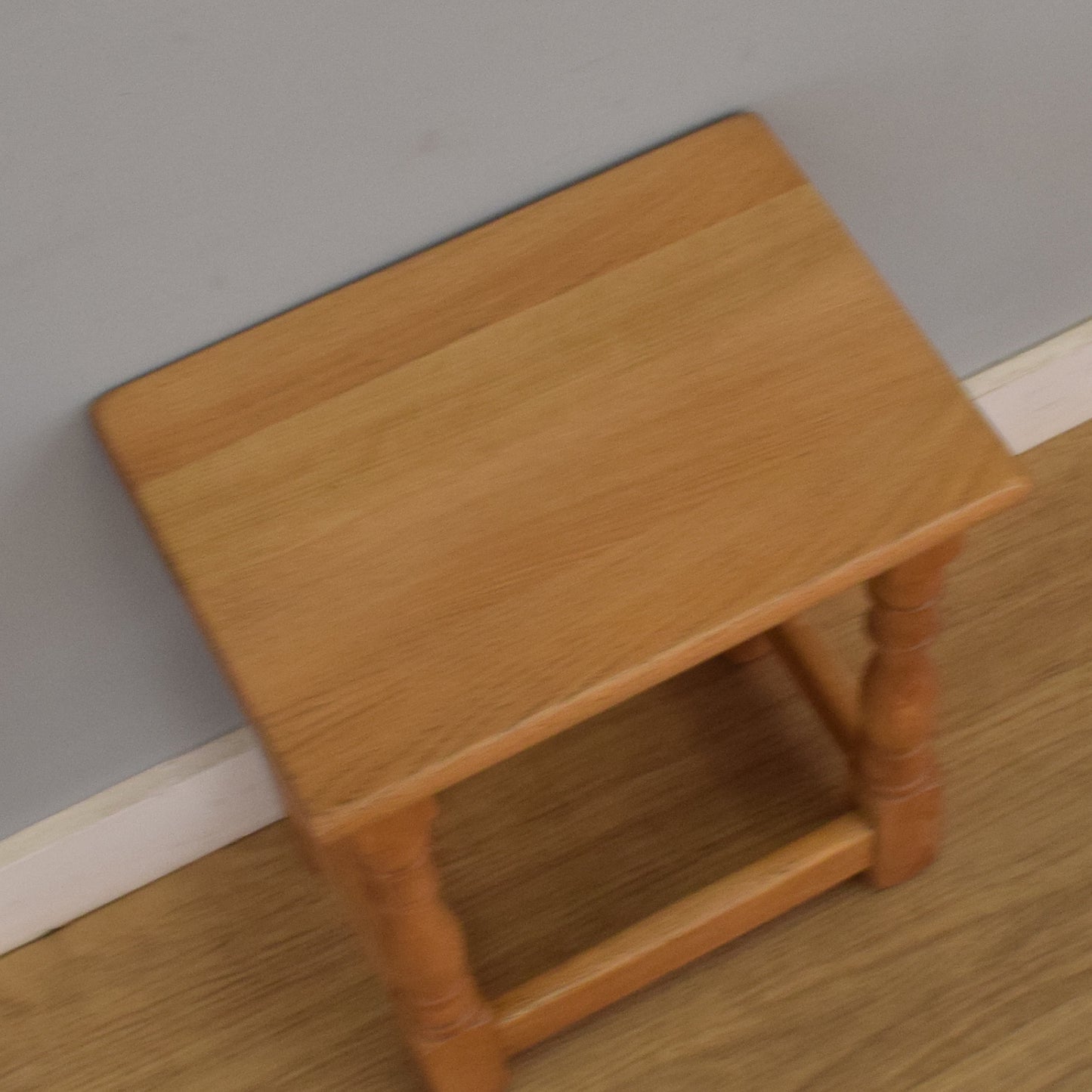 Small Blonde Oak Side Table