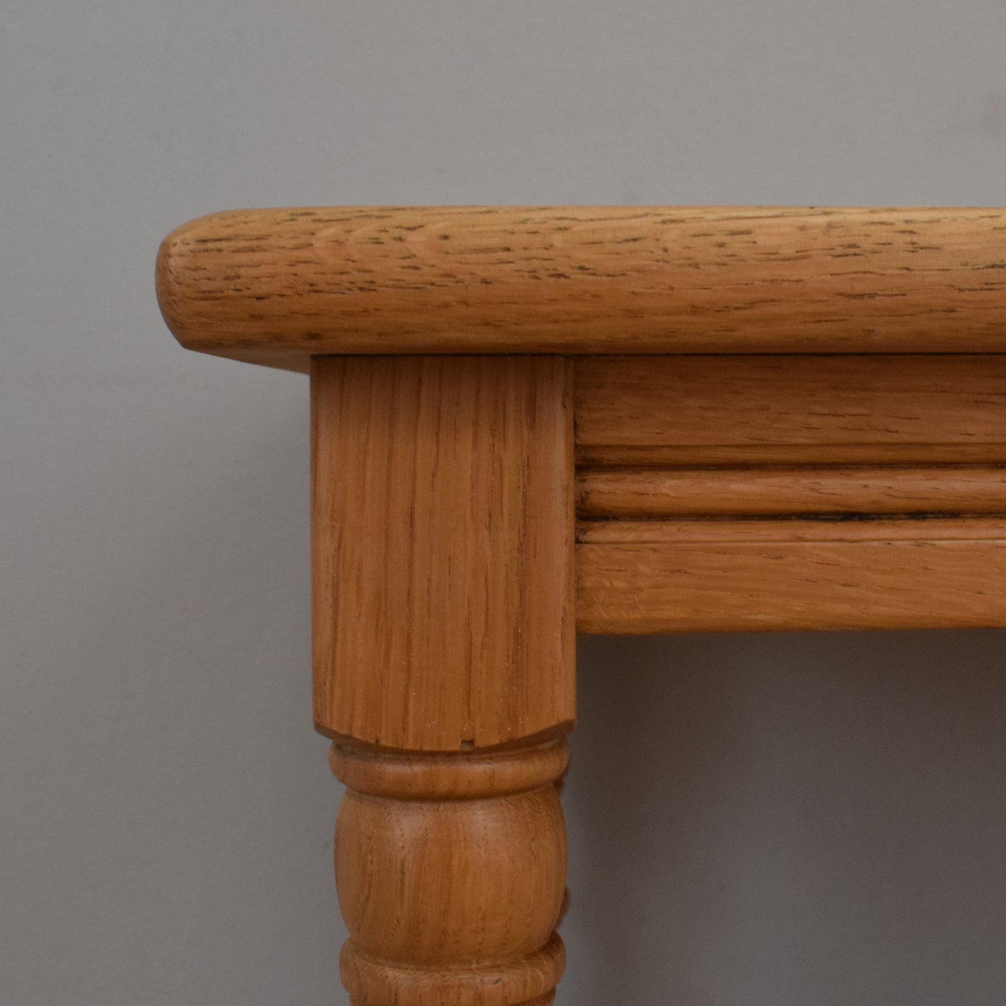 Small Blonde Oak Side Table