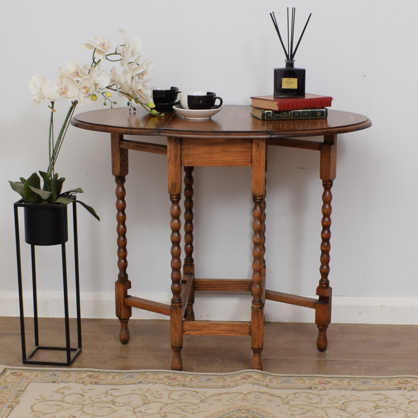 Barley Twist Drop Leaf Table