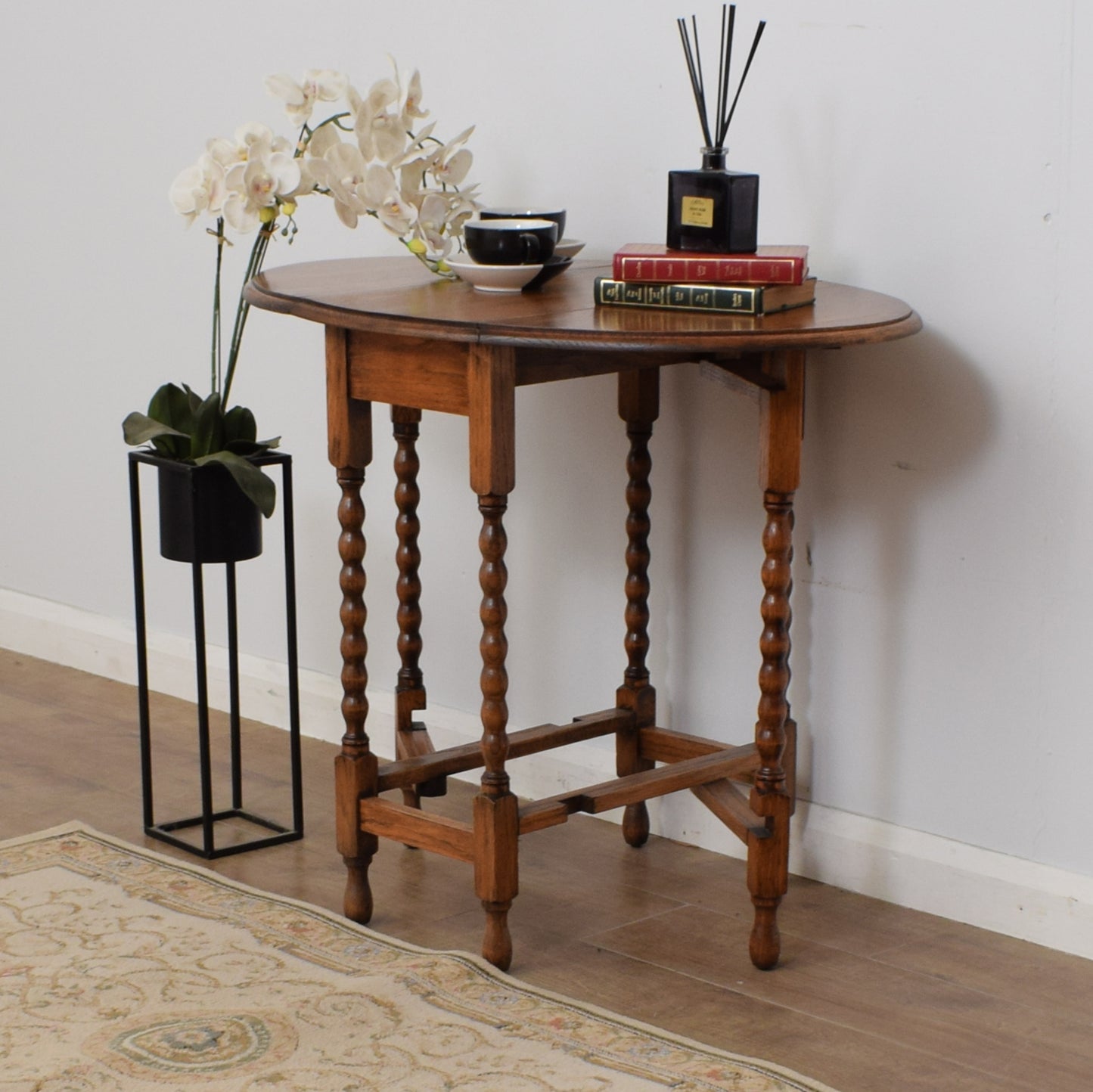 Barley Twist Drop Leaf Table