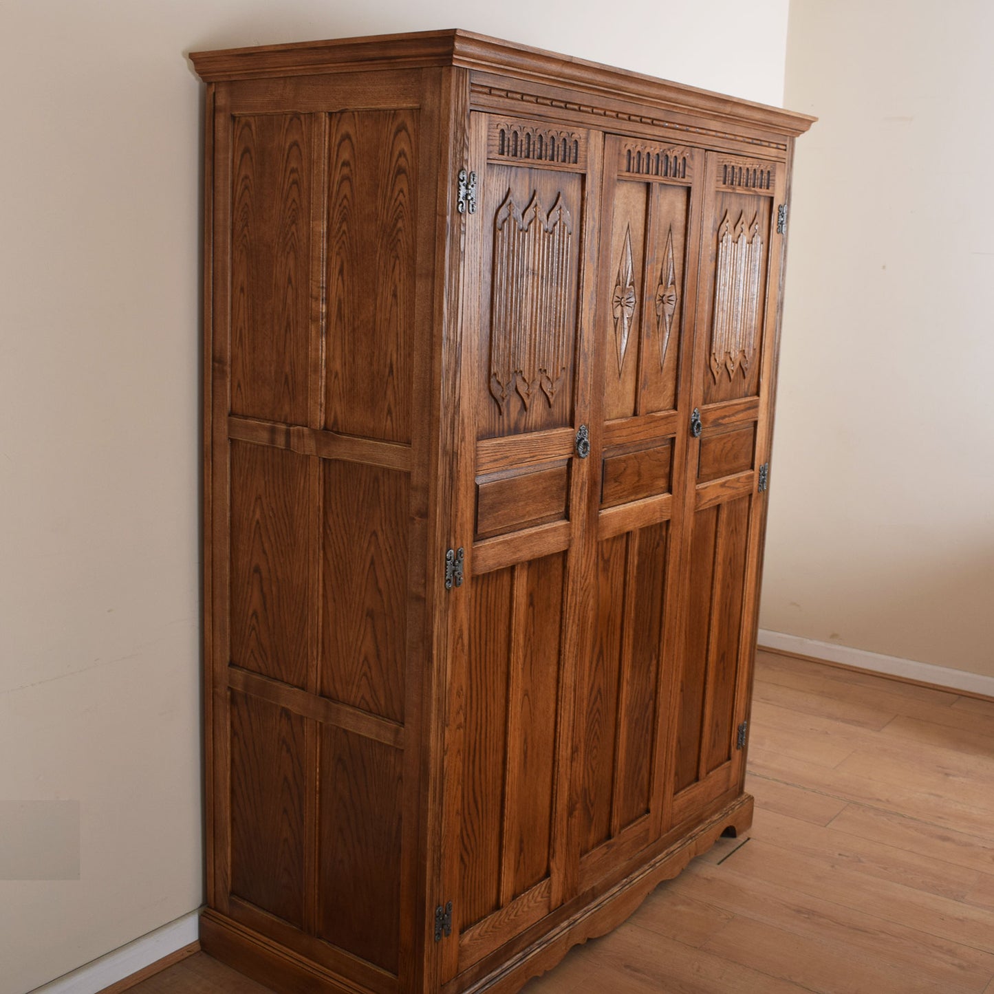 Restored Old Charm Triple Wardrobe
