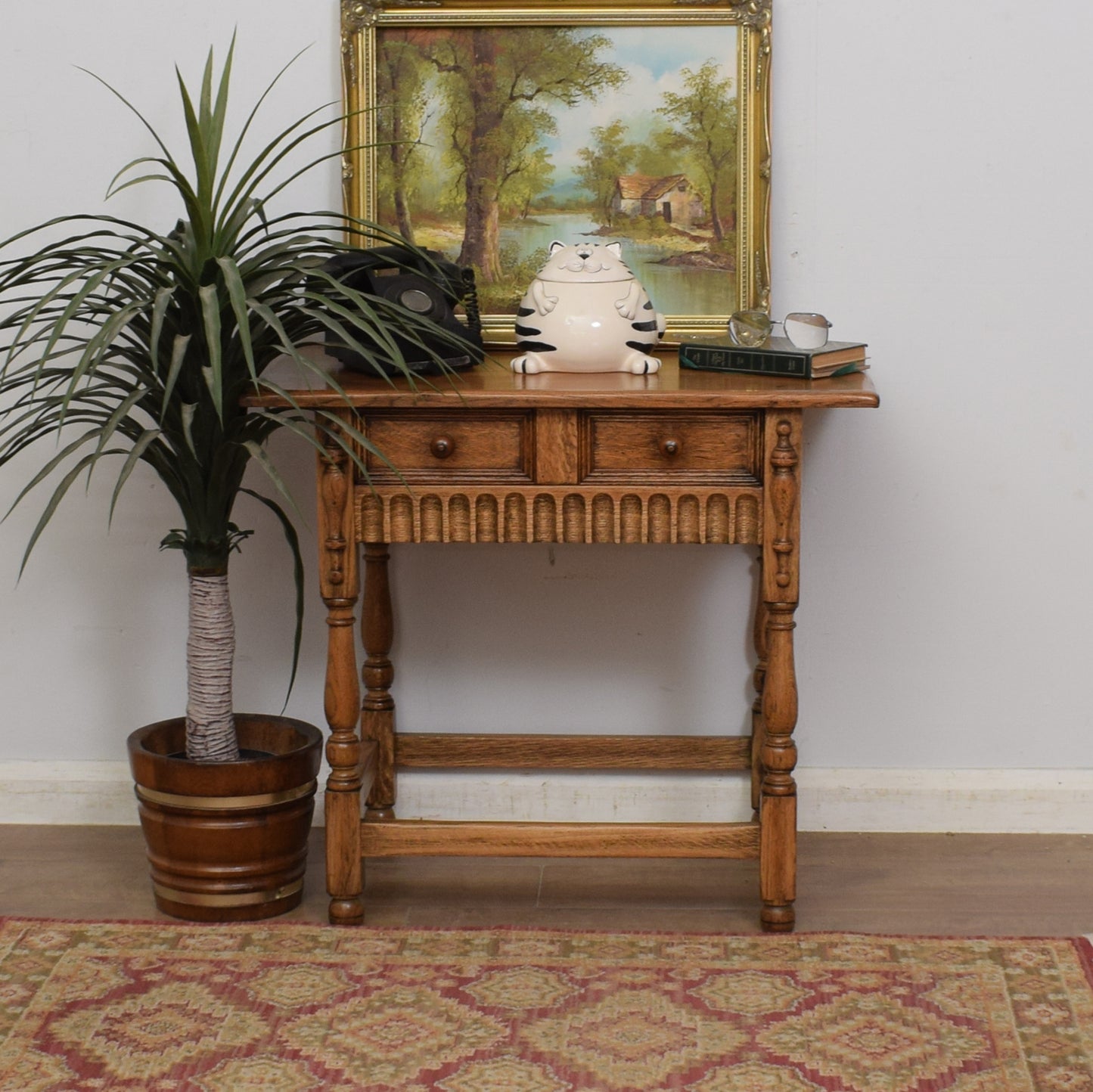 Oak Console Table