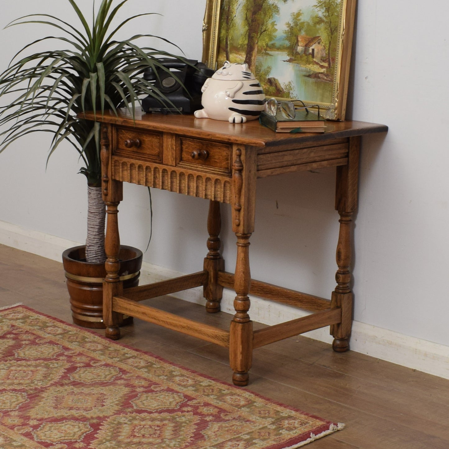 Oak Console Table