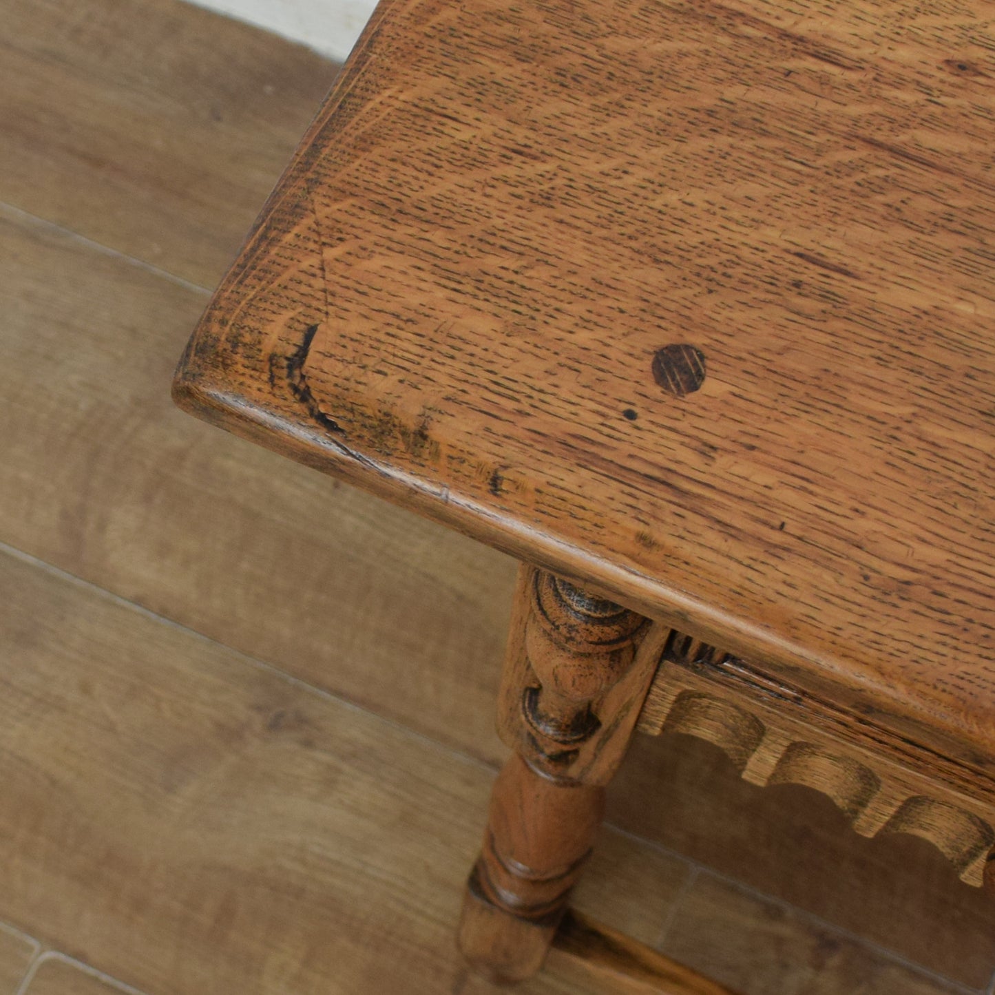Oak Console Table
