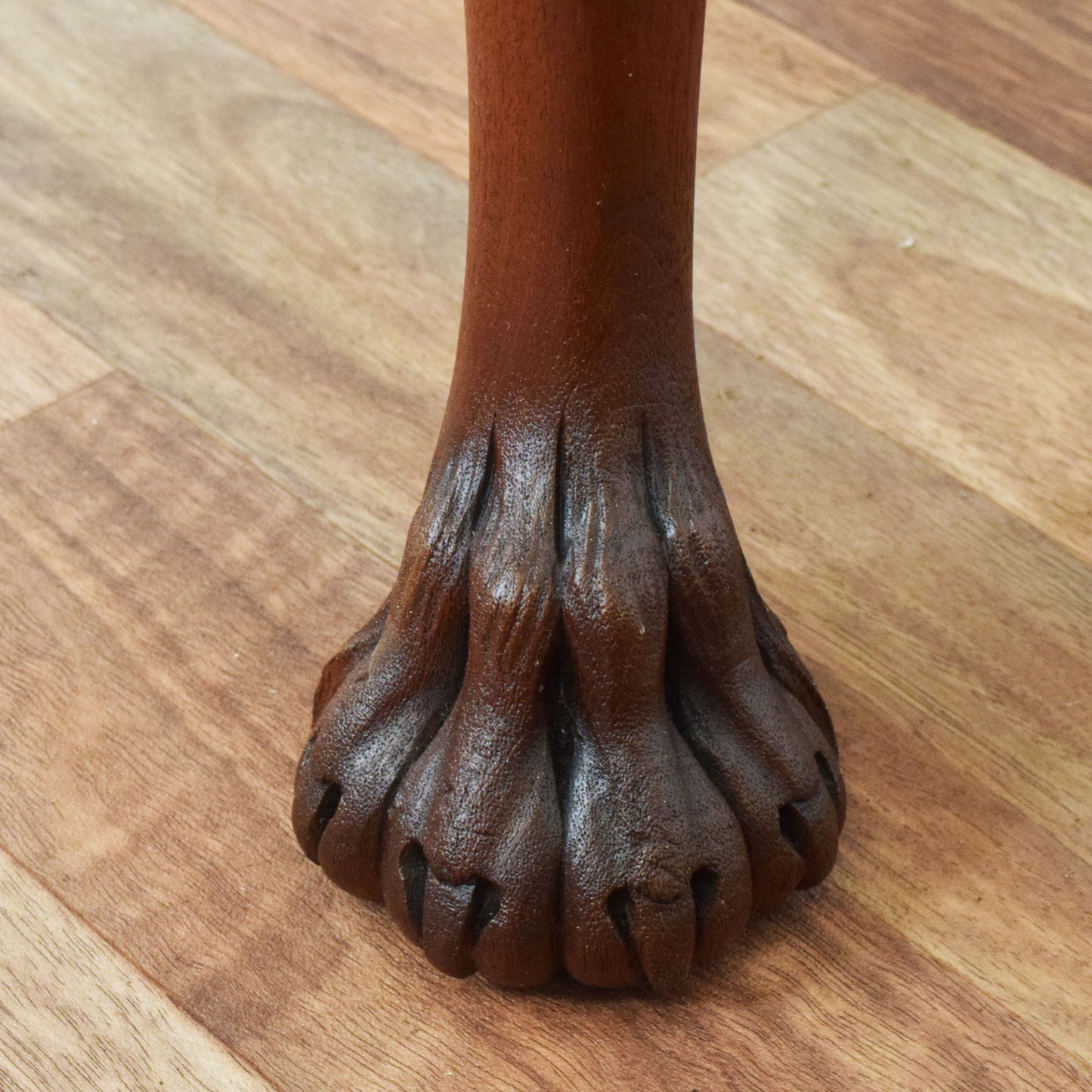 Carved Mahogany Piano Stool