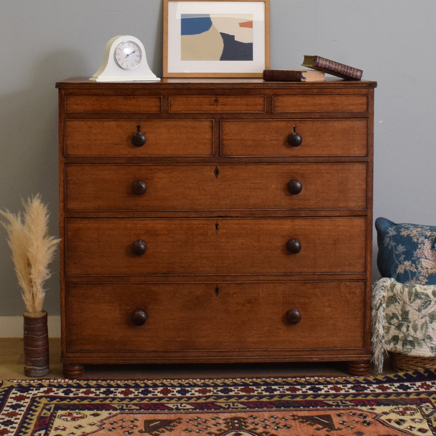 Large Oak Chest of Drawers