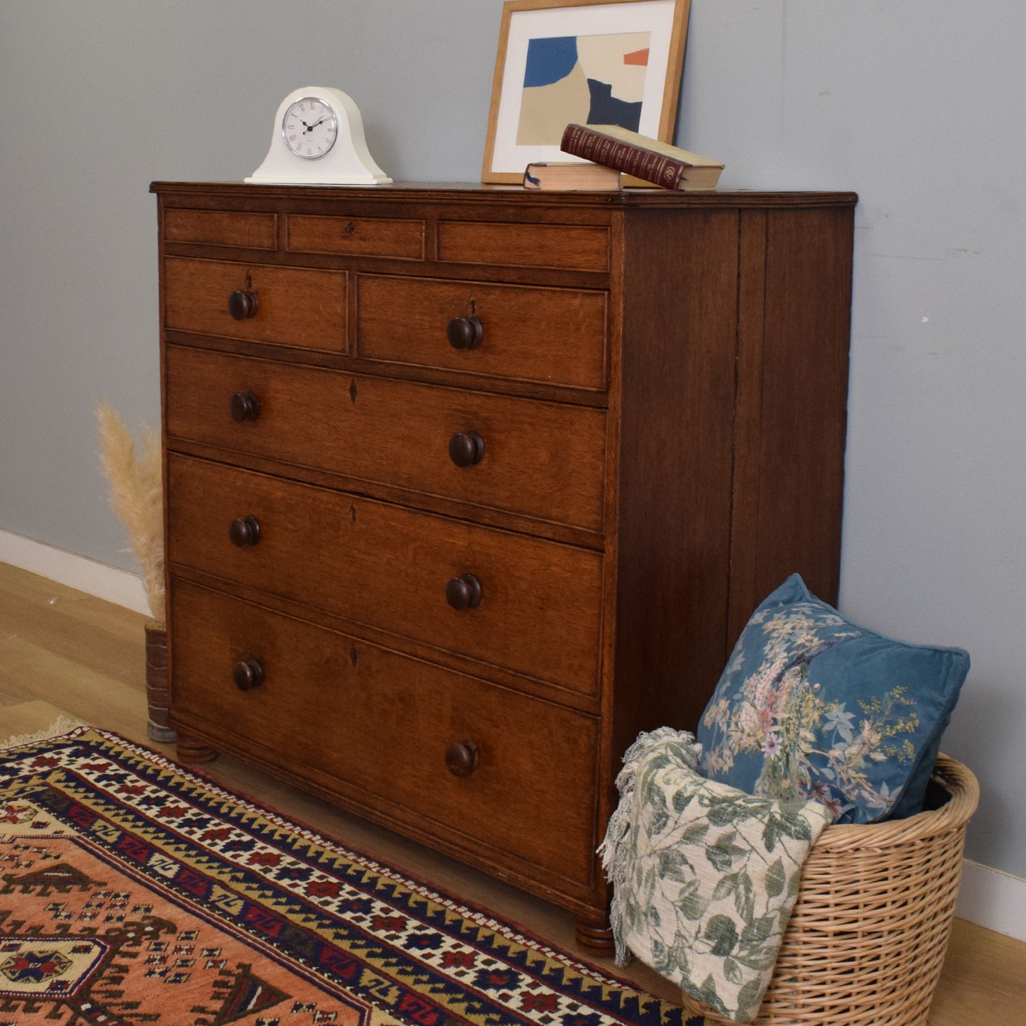 Large Oak Chest of Drawers