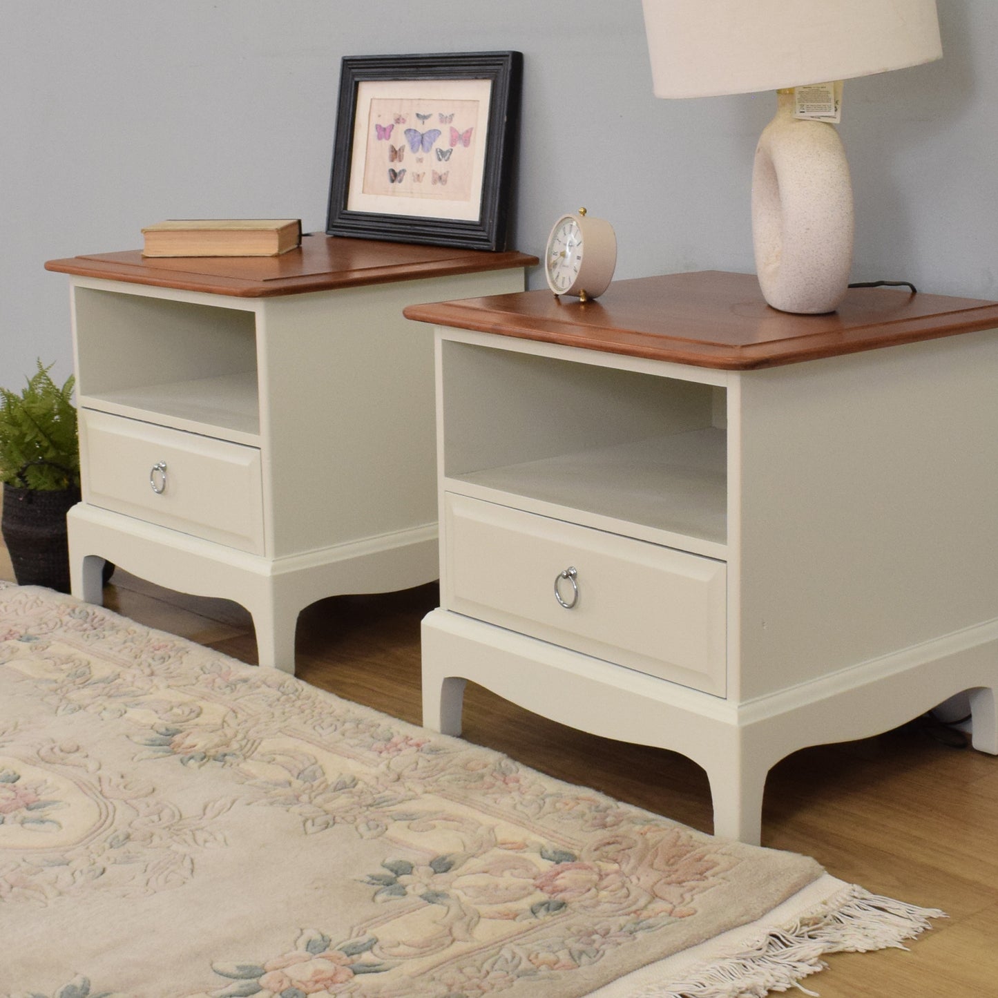 Pair of Painted Stag Bedsides