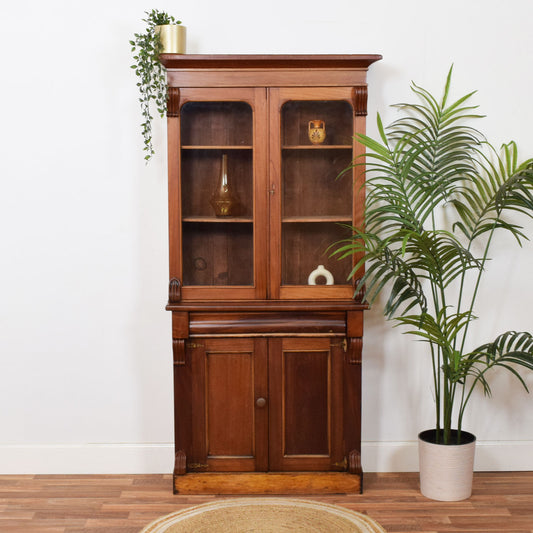 Glazed Mahogany Display Dresser