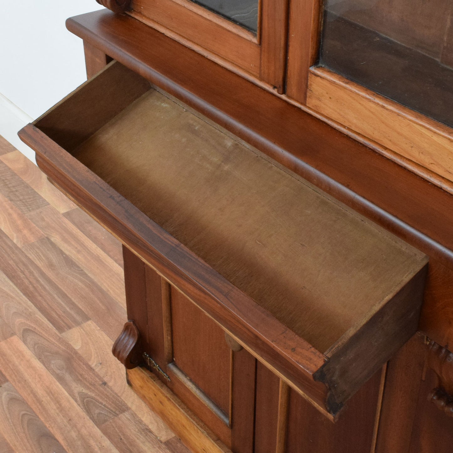 Glazed Mahogany Display Dresser