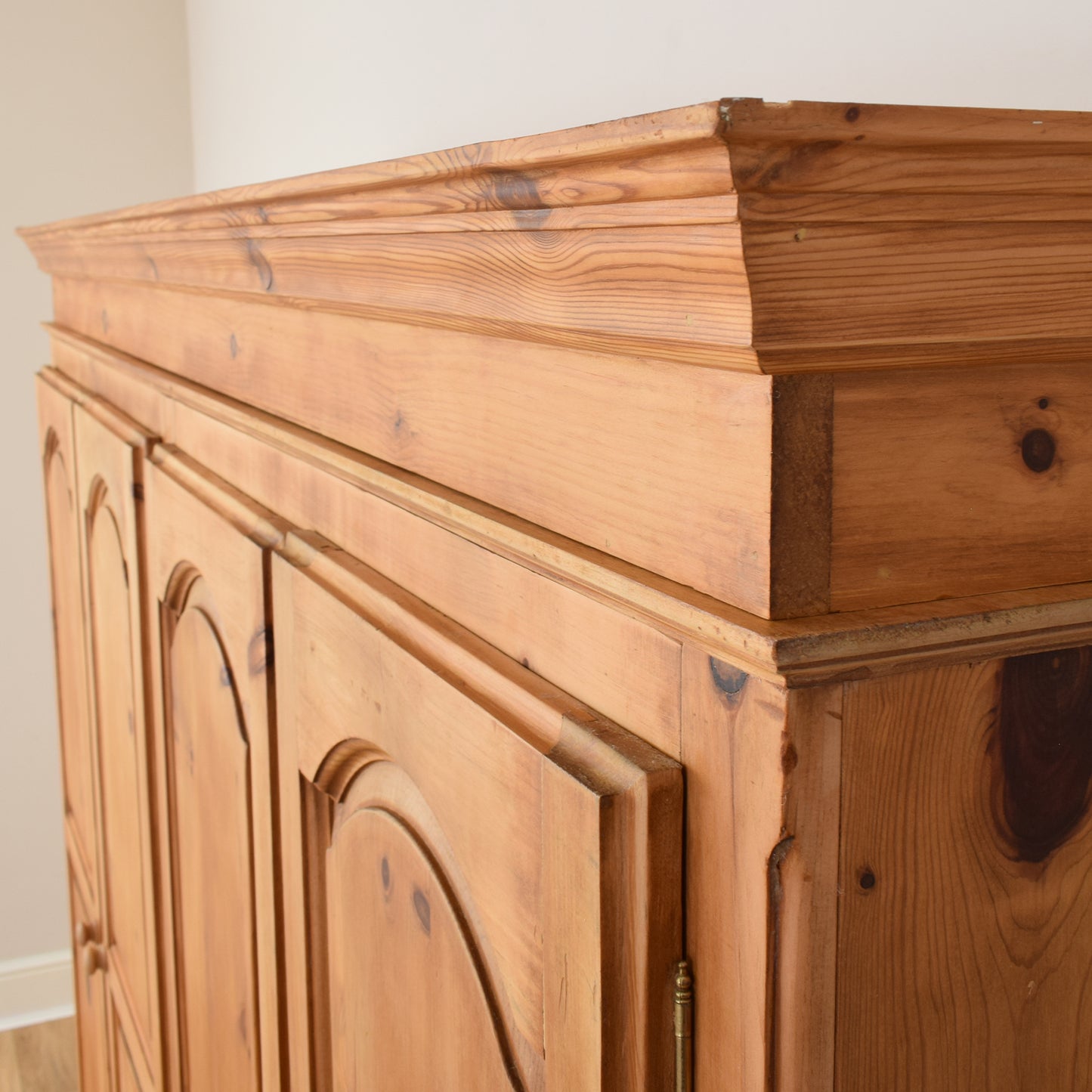 Four Door Pine Wardrobe