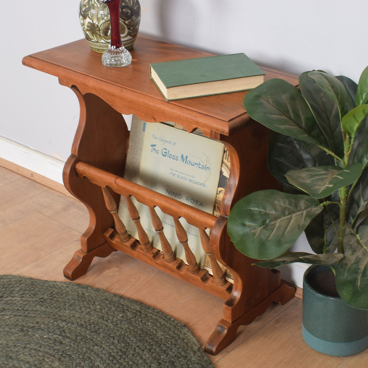 Mahogany Magazine Rack