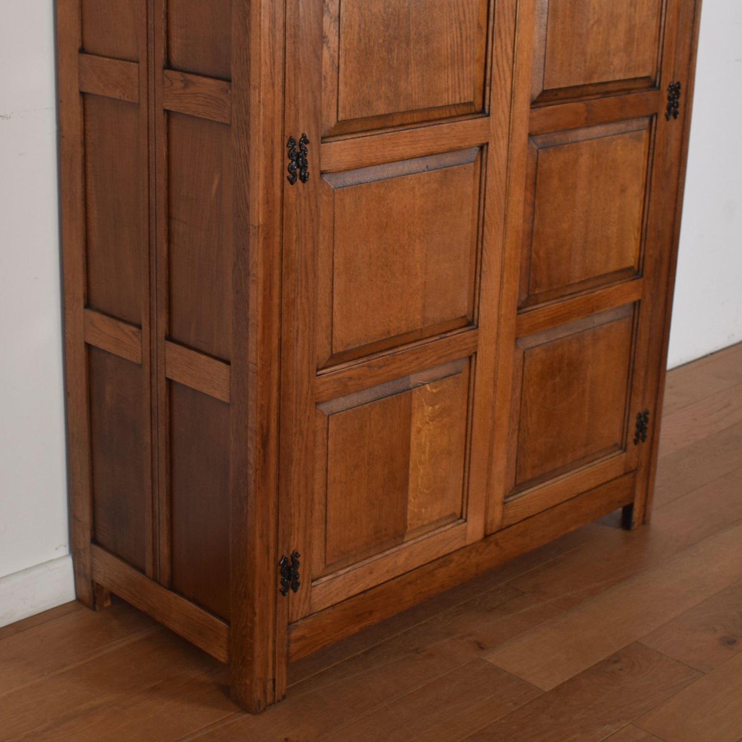Vintage Oak Double Wardrobe