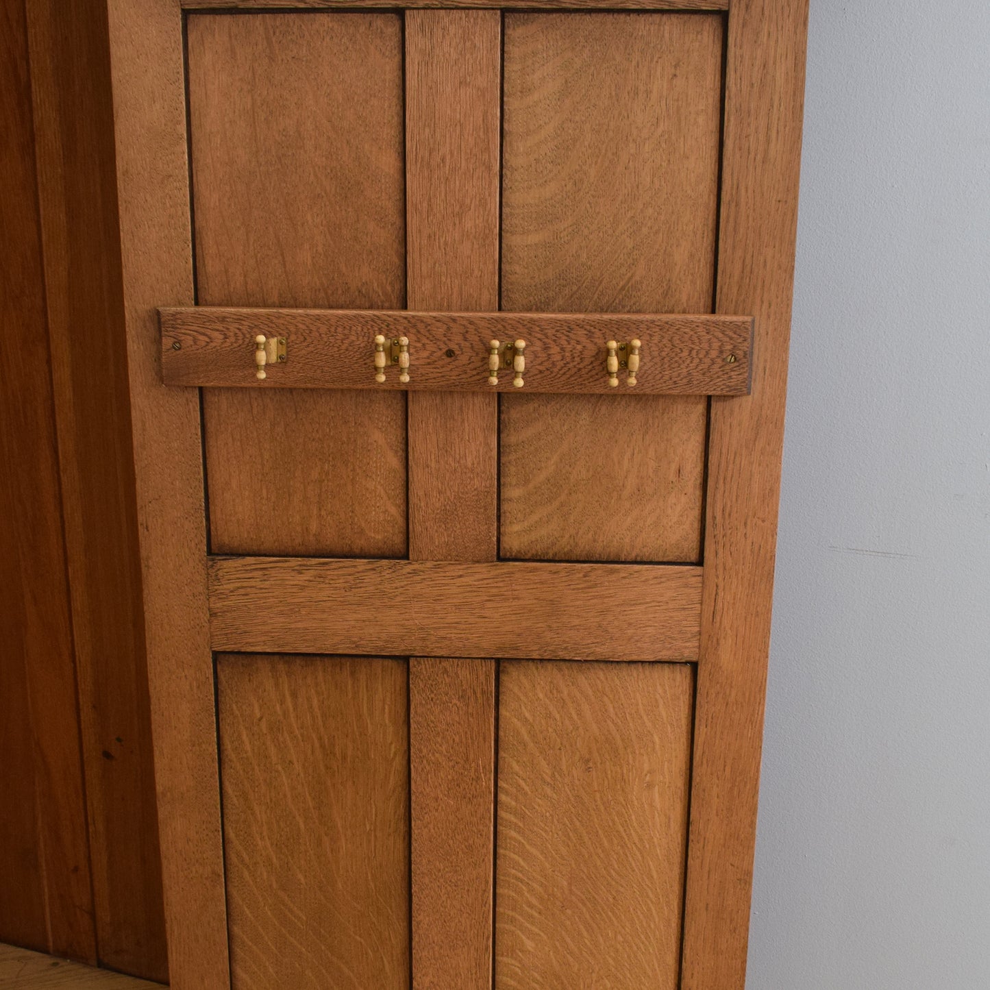 Solid Oak Corner Wardrobe