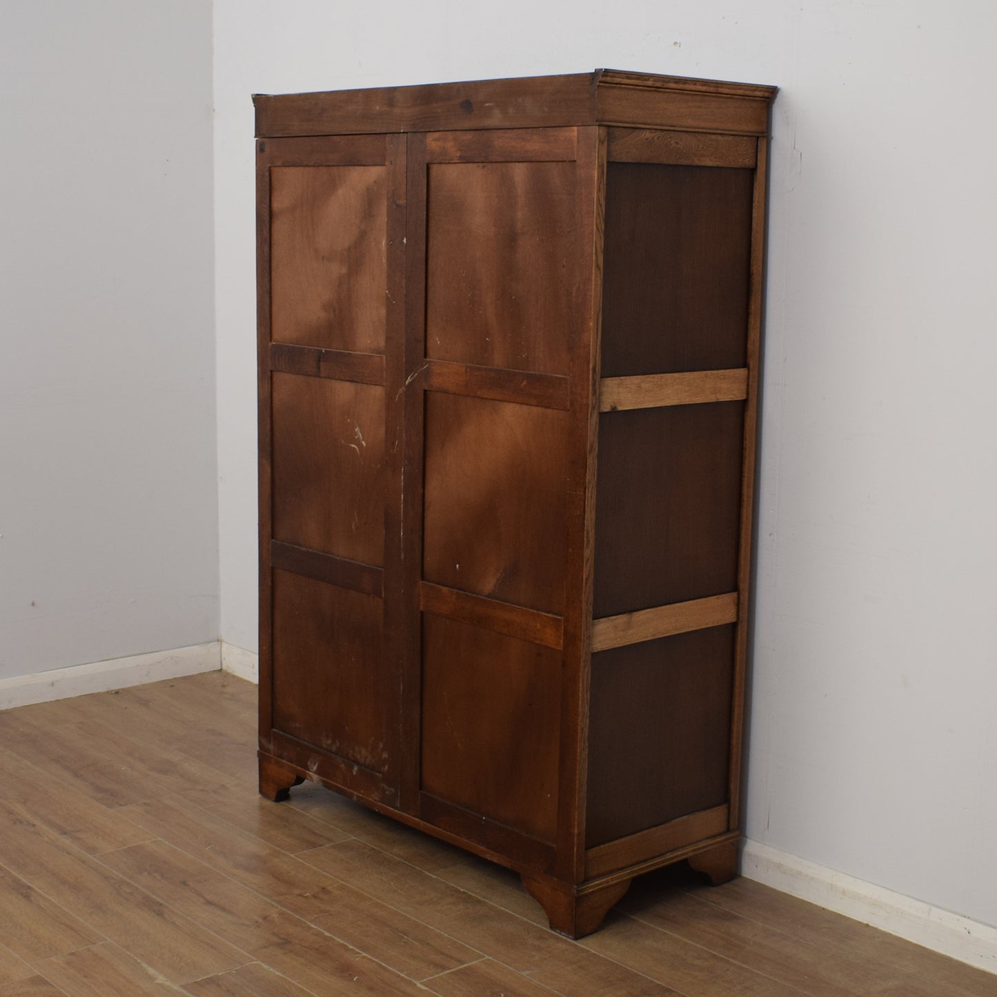 Restored Oak Double Wardrobe