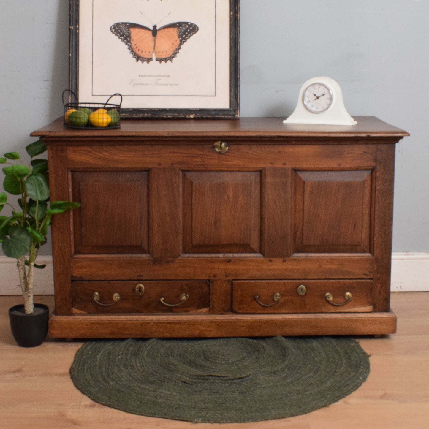 Antique Oak Mule Chest