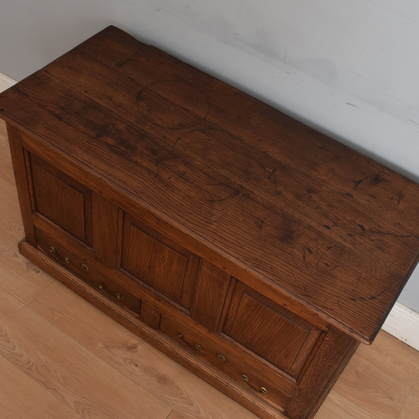 Antique Oak Mule Chest