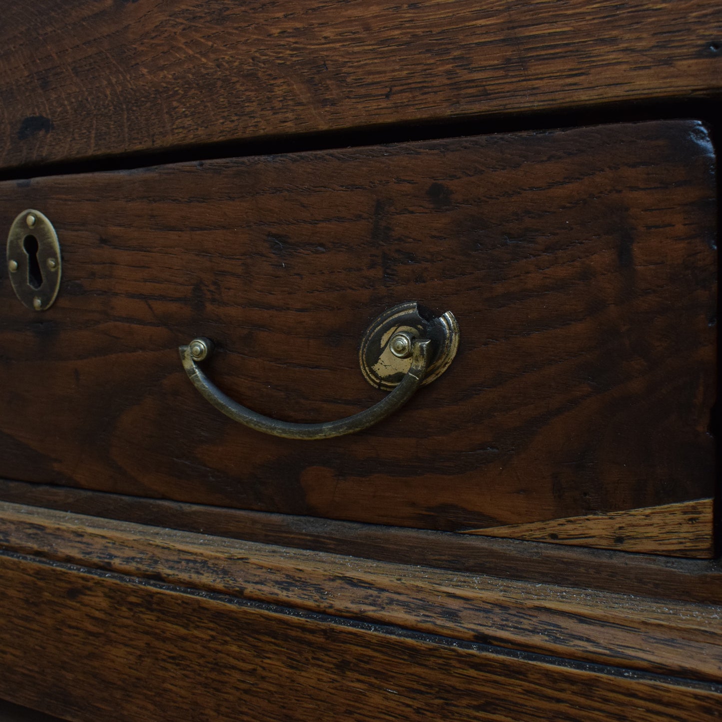 Antique Oak Mule Chest