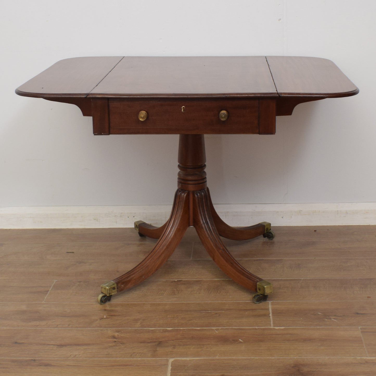 Restored Mahogany Drop-Leaf Table