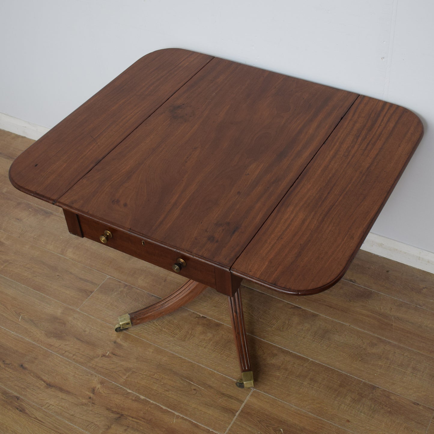 Restored Mahogany Drop-Leaf Table