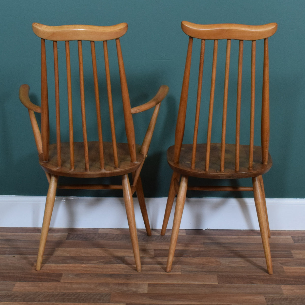 Ercol table and 6 chairs