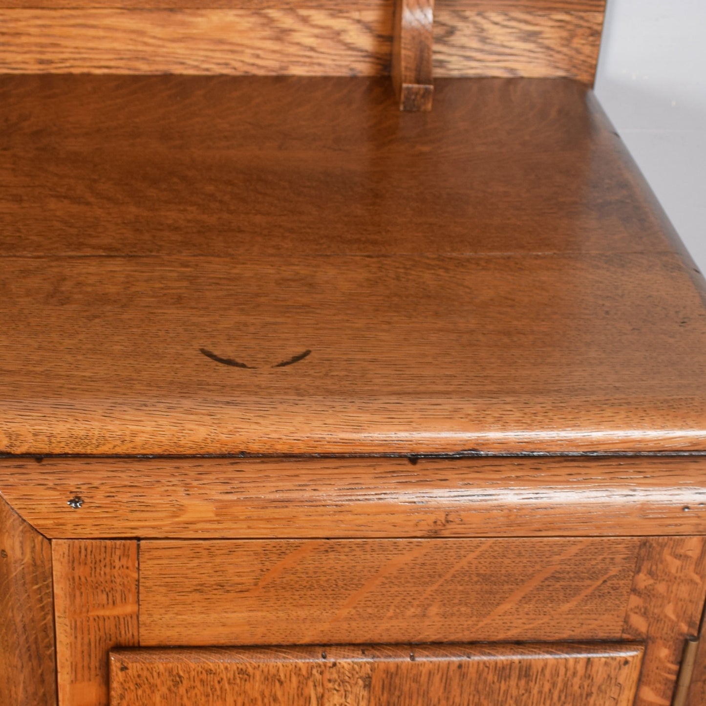Oak Raised-Back Sideboard