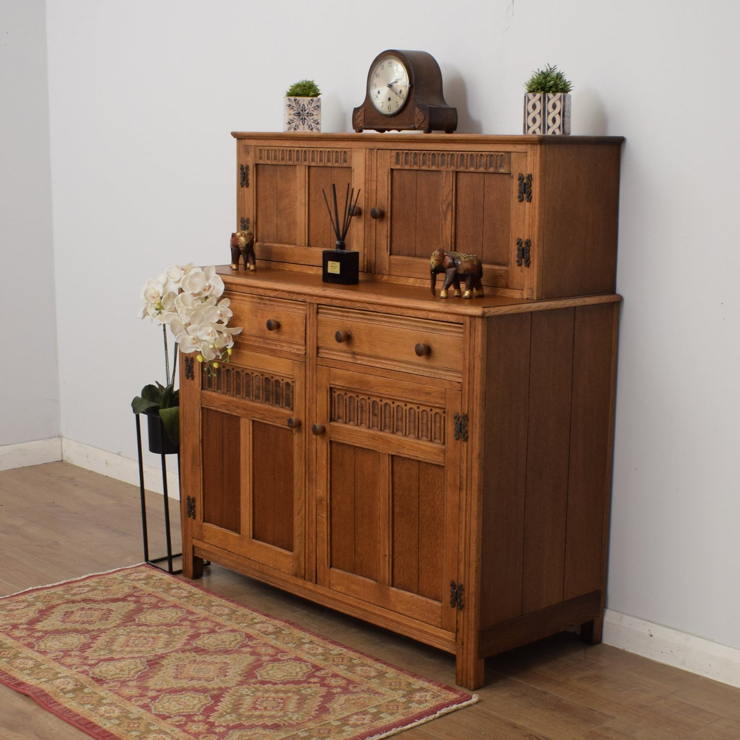 Restored Oak Court Cabinet