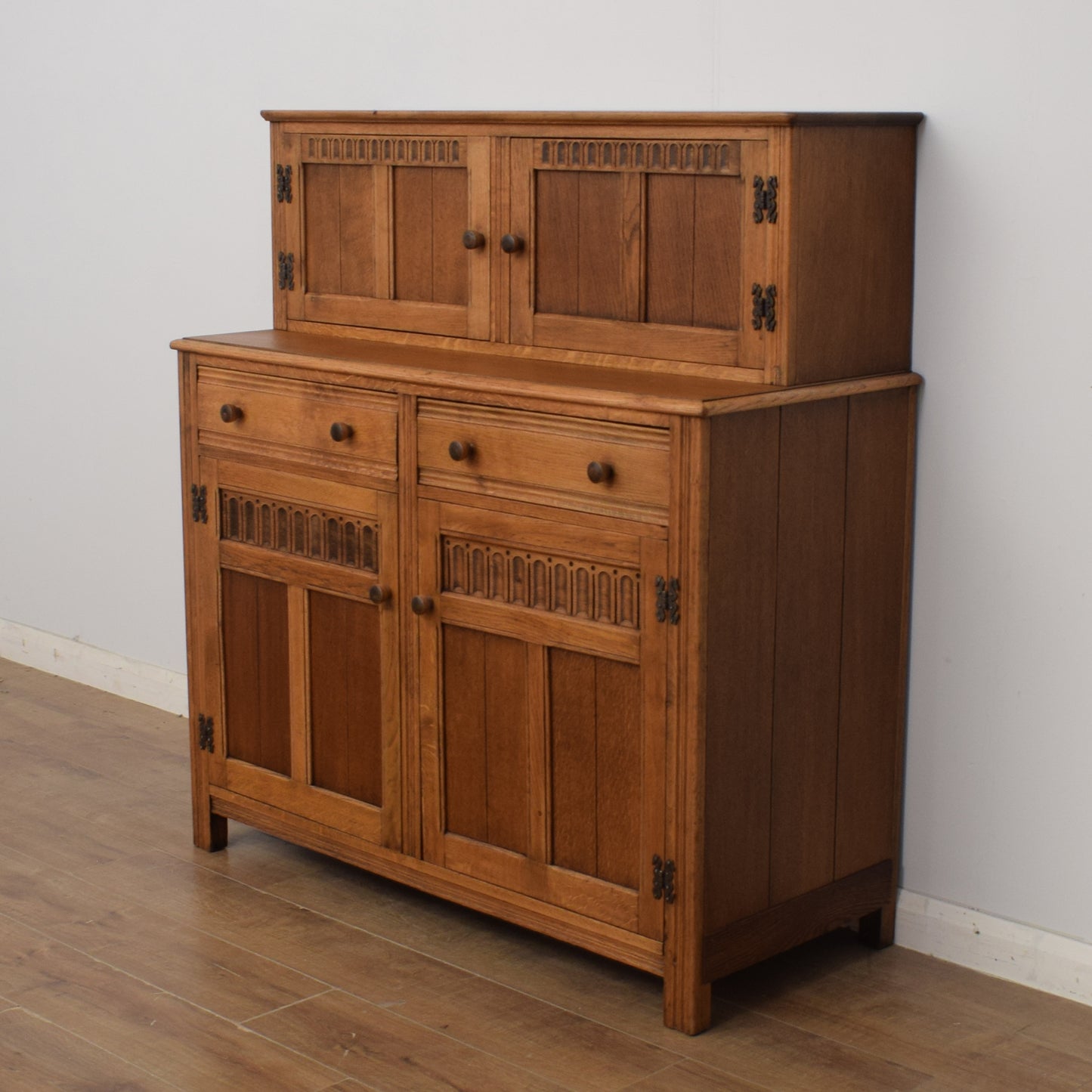 Restored Oak Court Cabinet