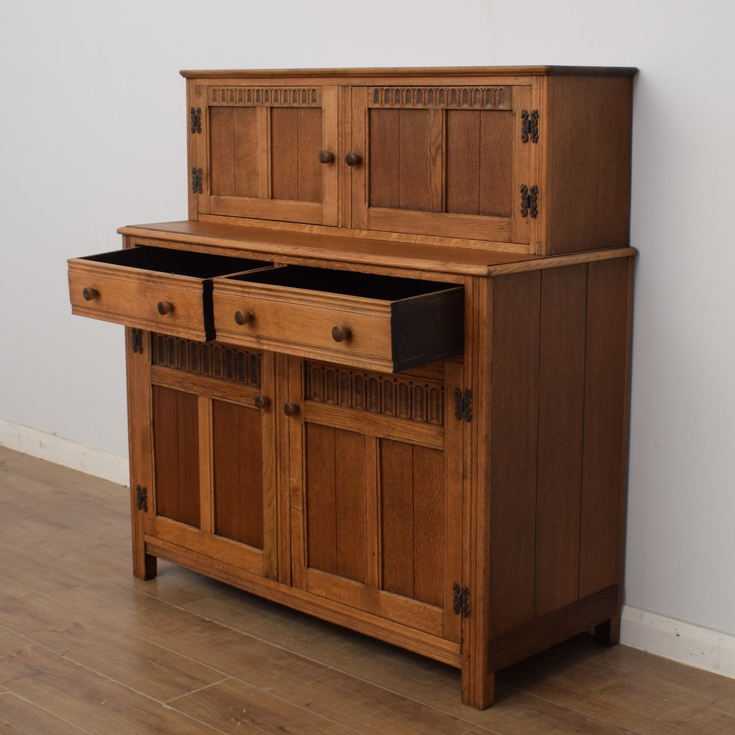 Restored Oak Court Cabinet