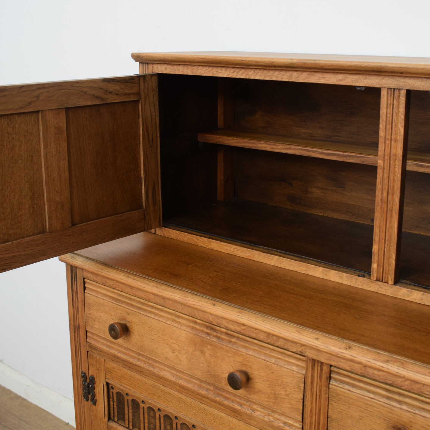 Restored Oak Court Cabinet