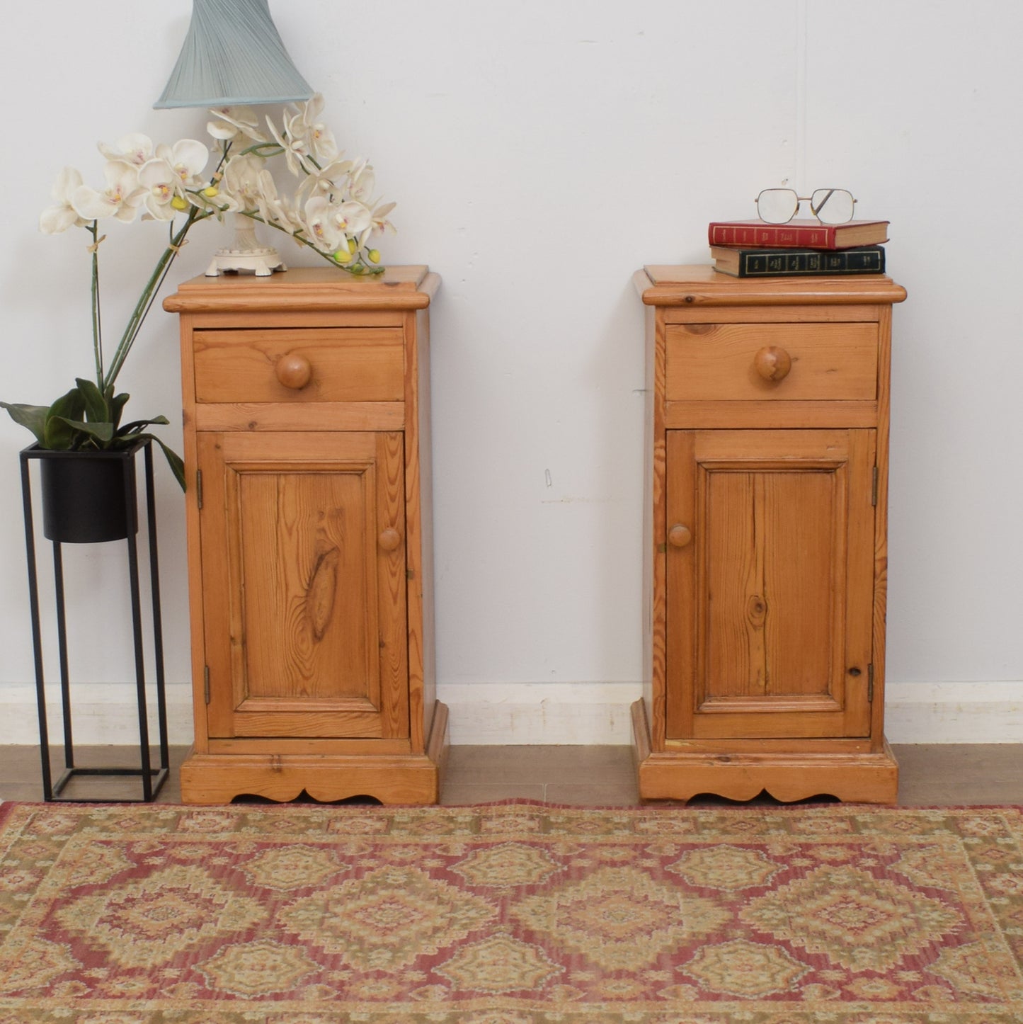 Pair of Pine Bedsides