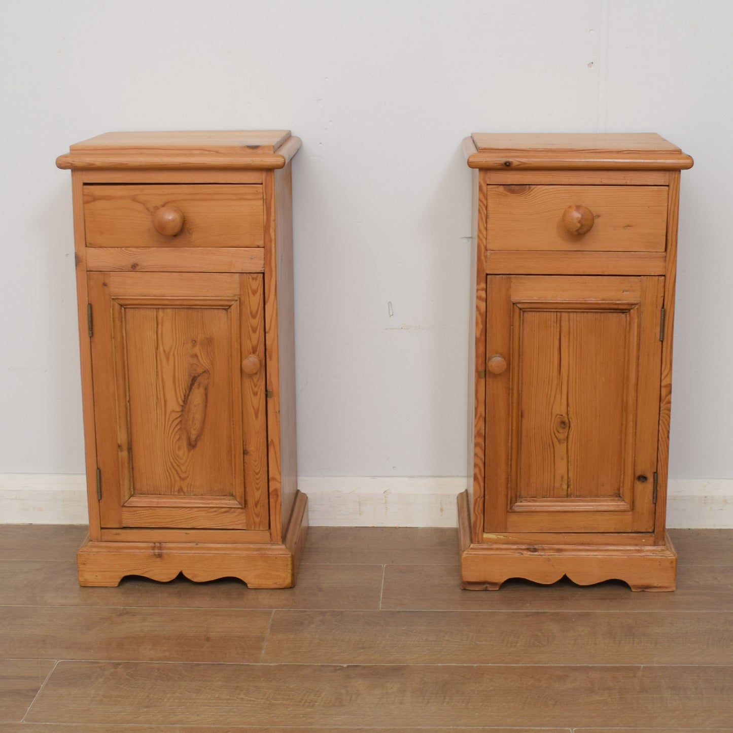 Pair of Pine Bedsides