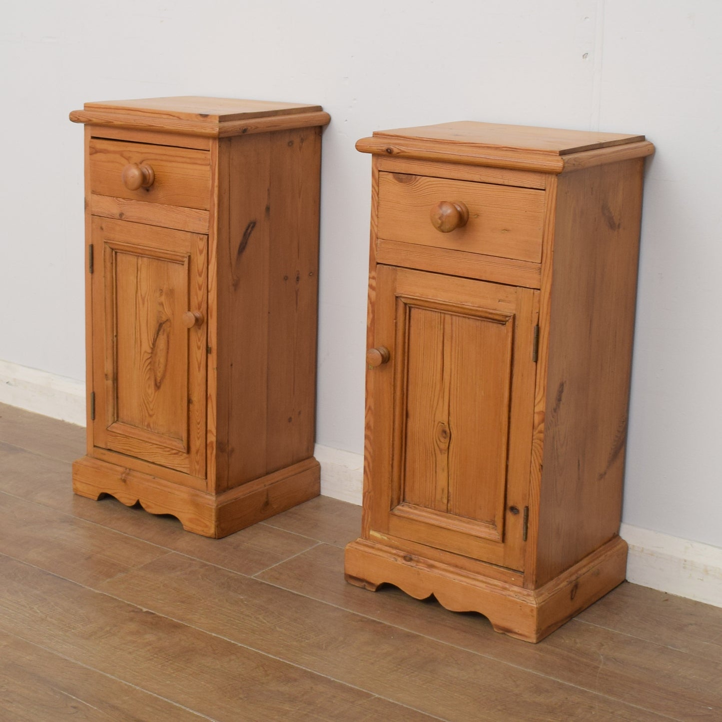 Pair of Pine Bedsides