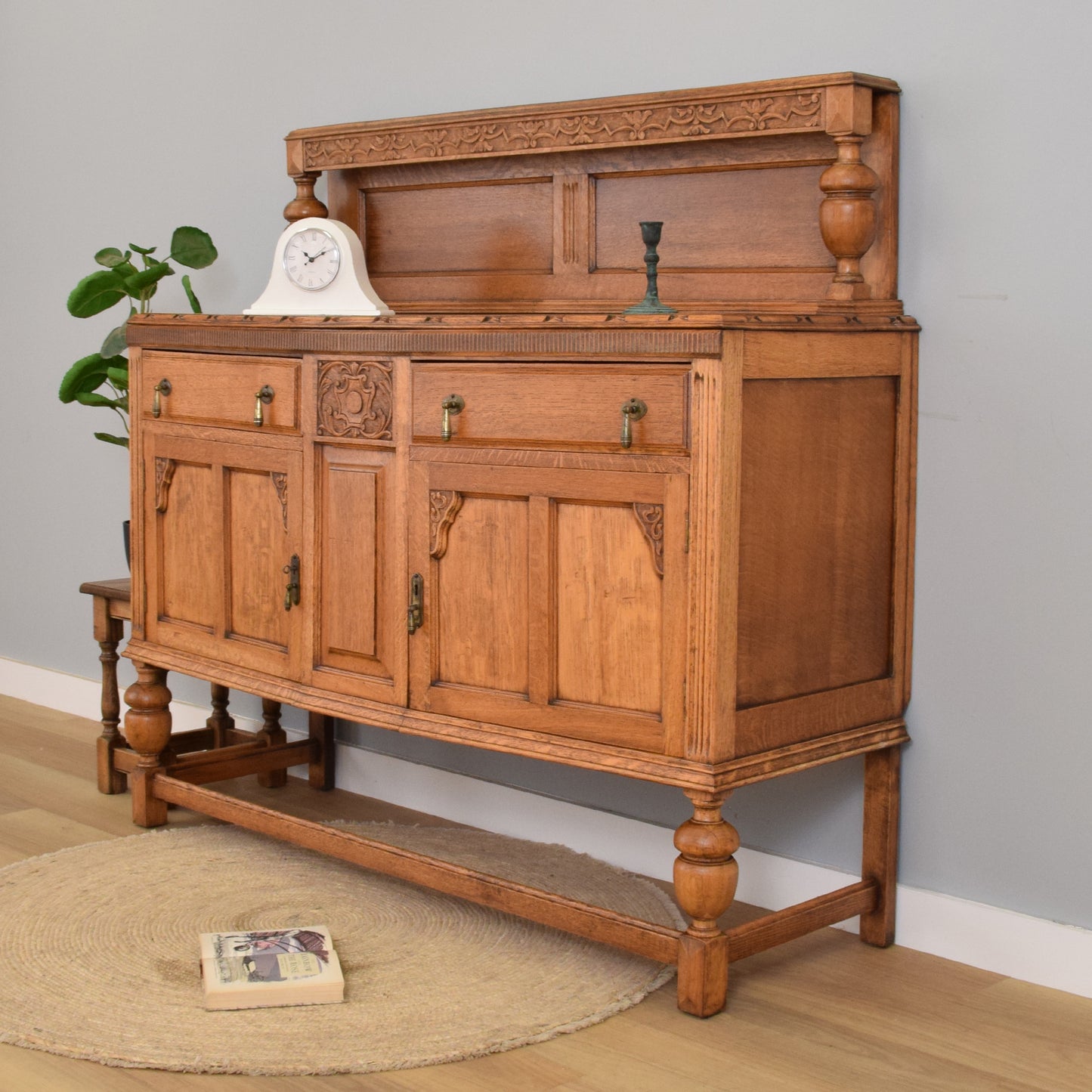 Oak Carved Sideboard