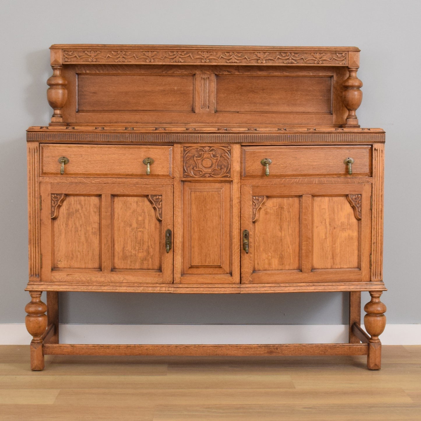 Oak Carved Sideboard