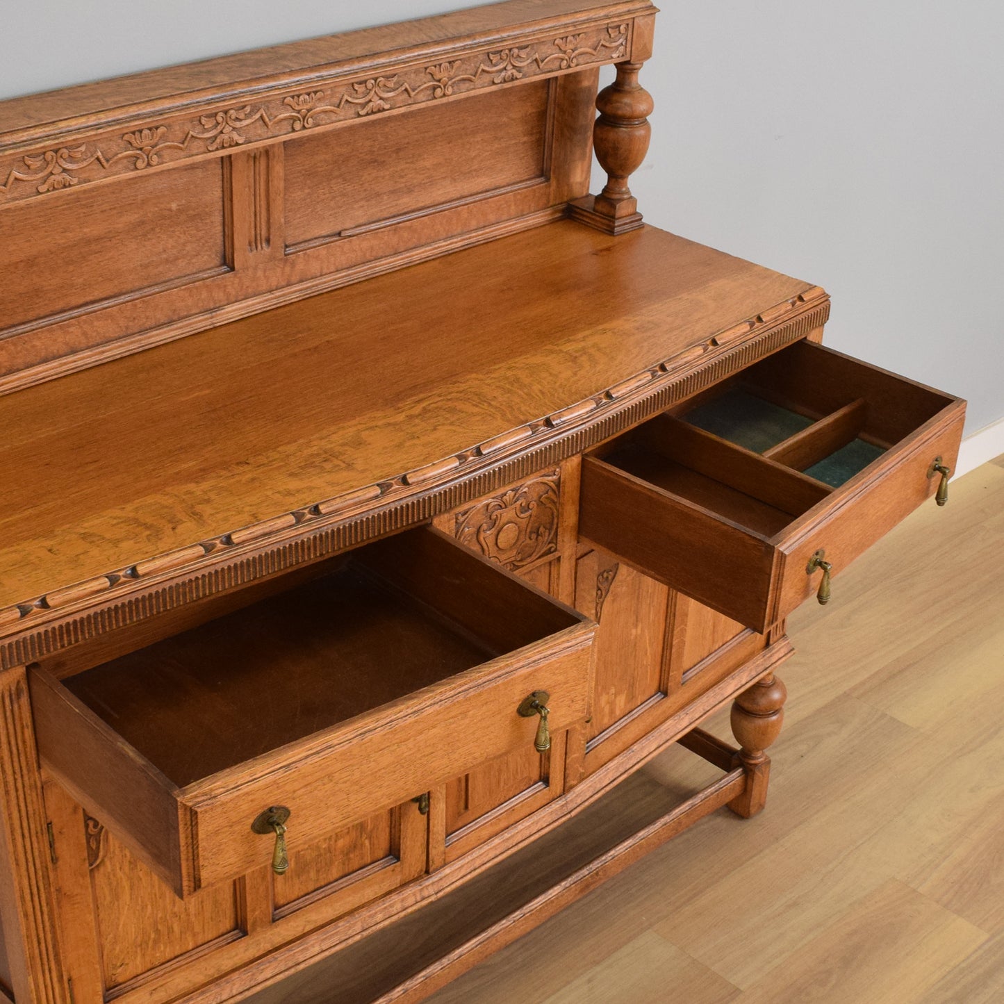 Oak Carved Sideboard