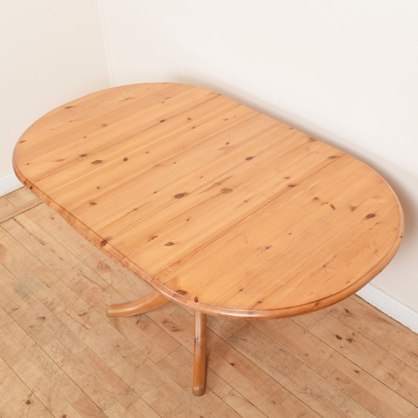 Rustic Pine Table and Four Chairs