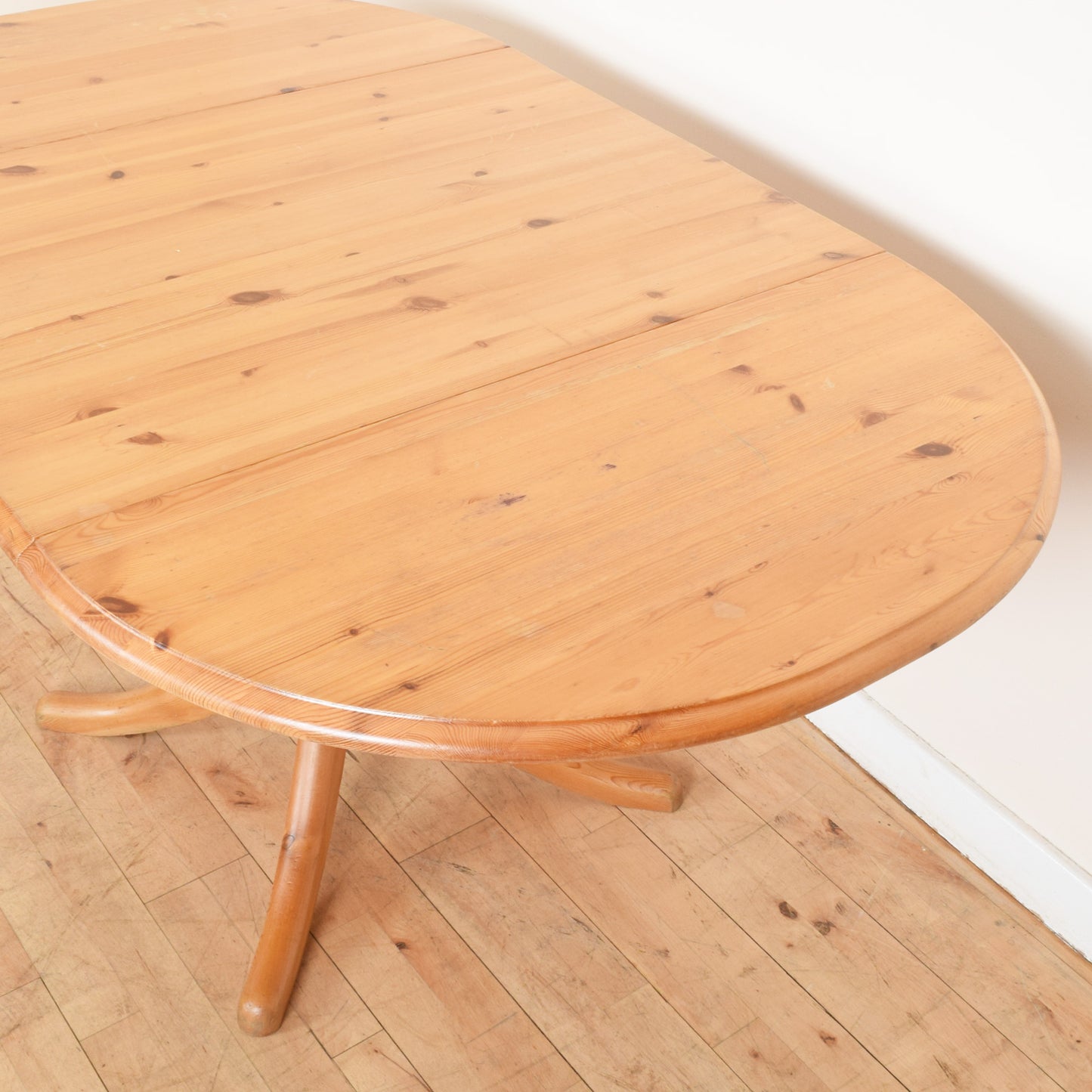 Rustic Pine Table and Four Chairs
