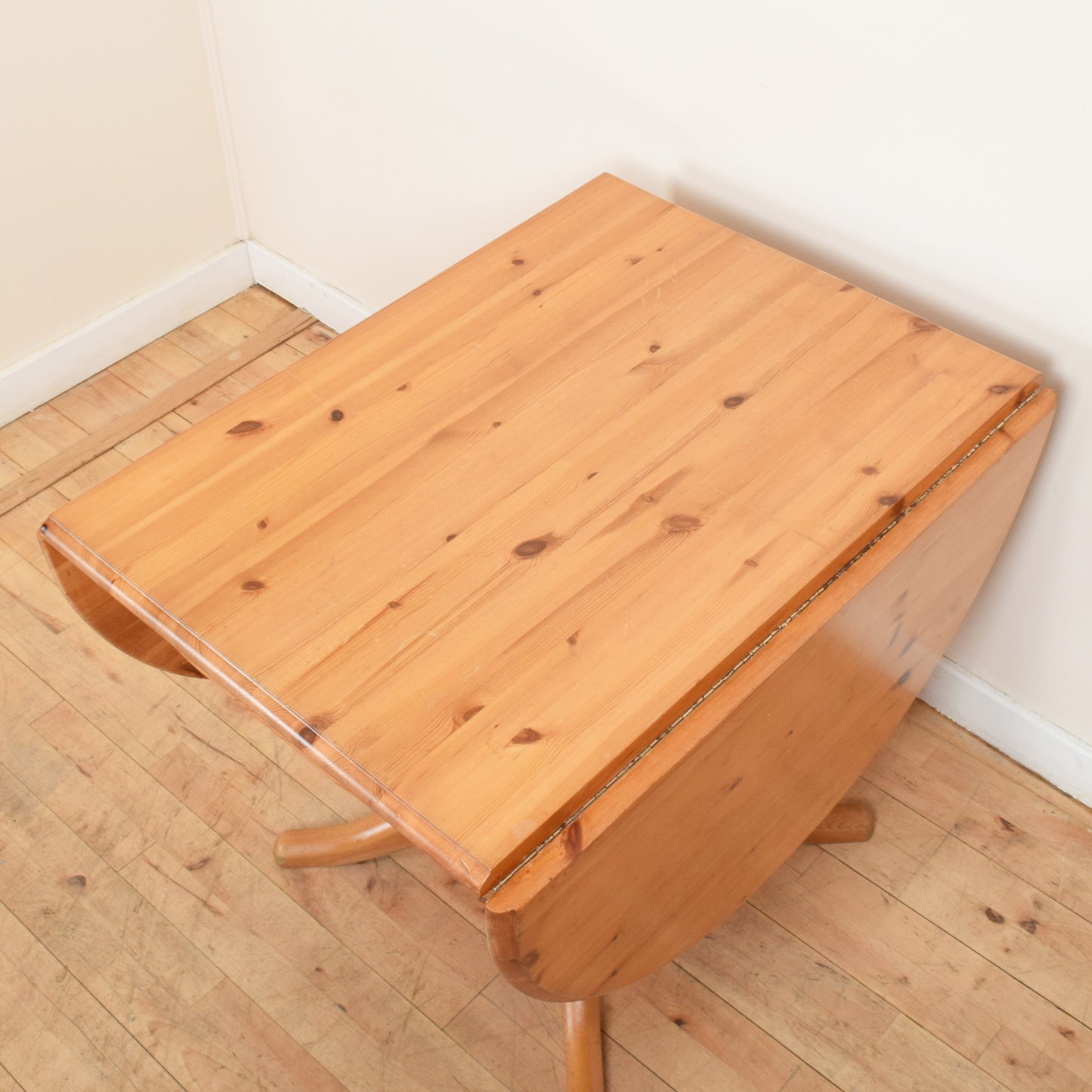 Rustic Pine Table and Four Chairs