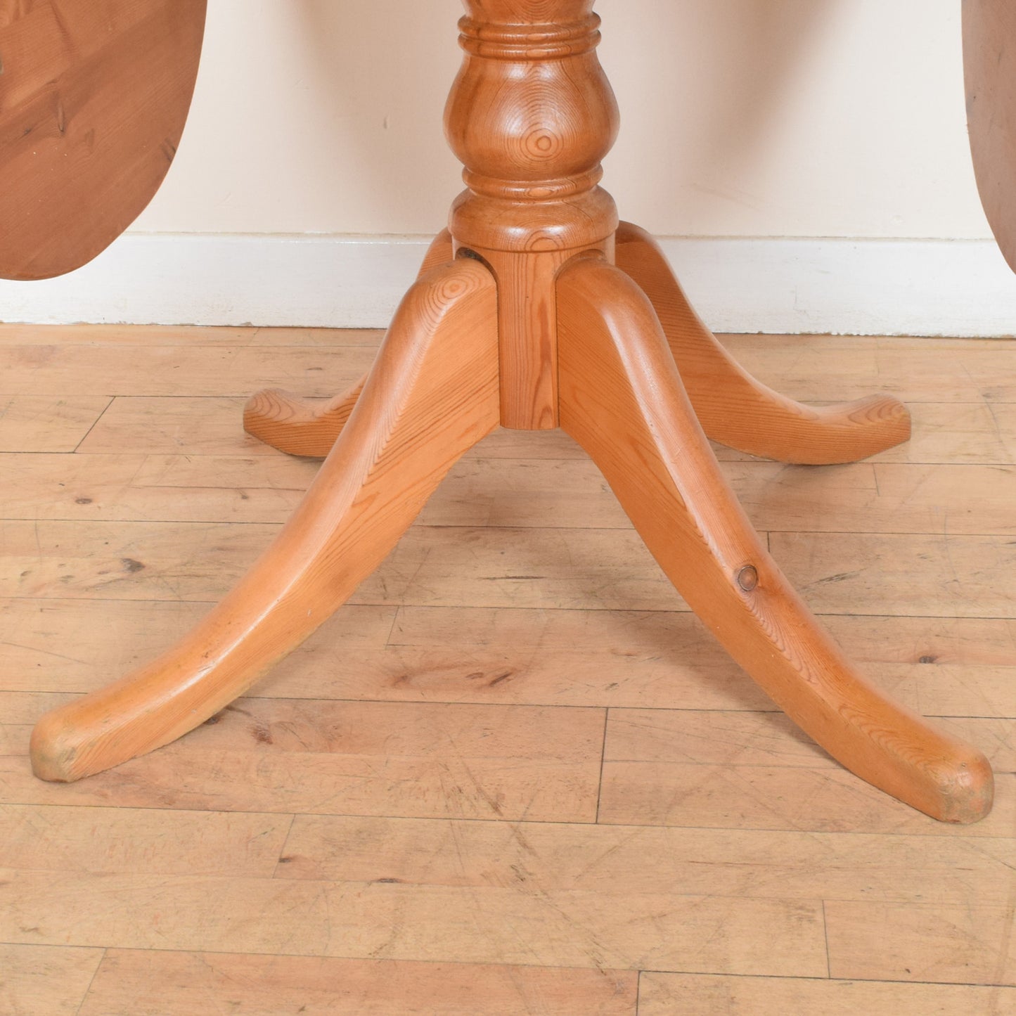 Rustic Pine Table and Four Chairs