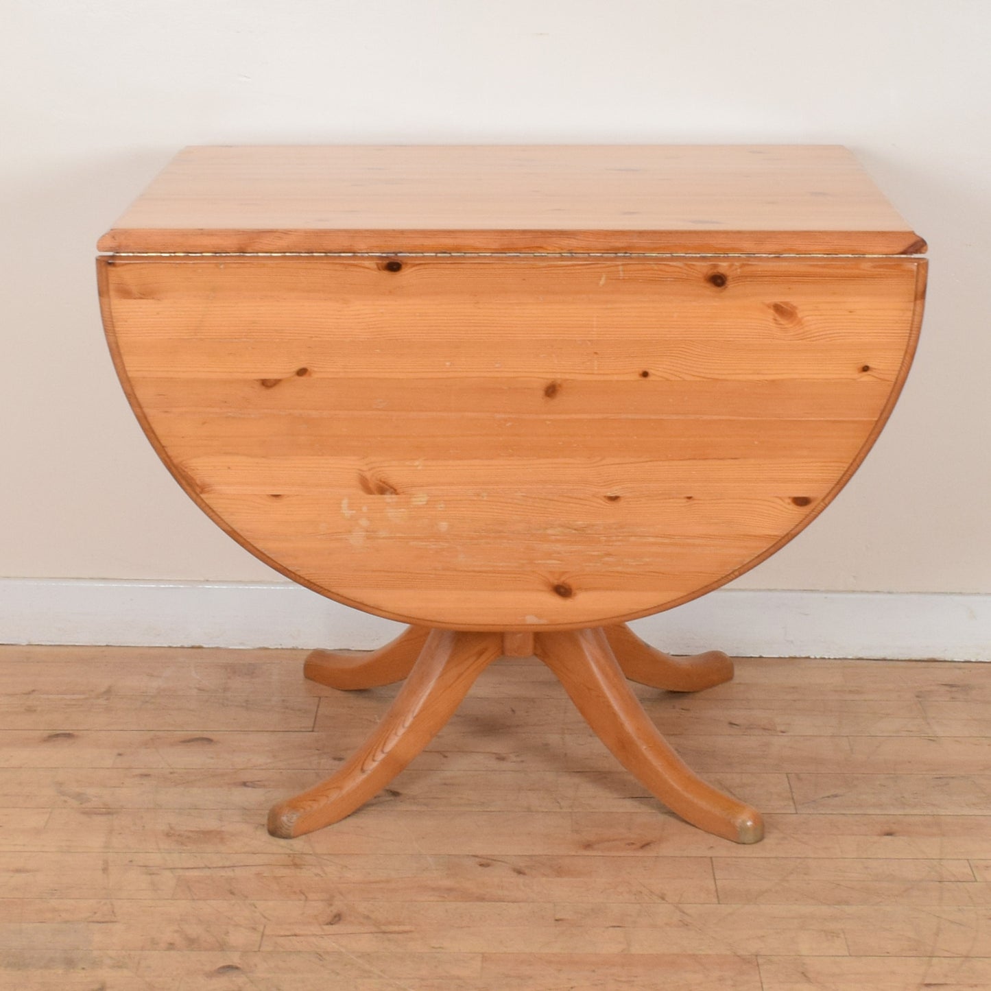 Rustic Pine Table and Four Chairs