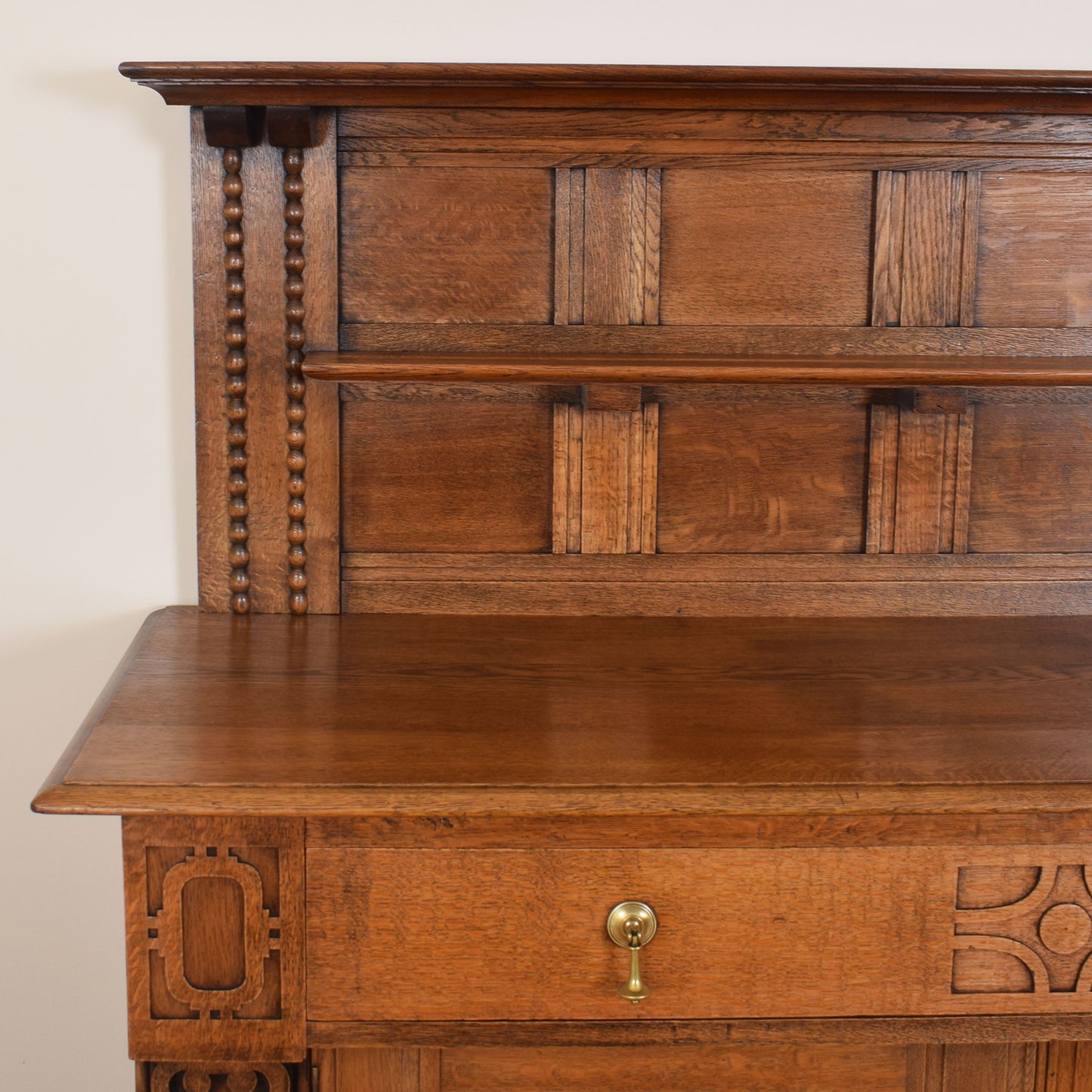 Arts & Crafts Sideboard with Dresser Back