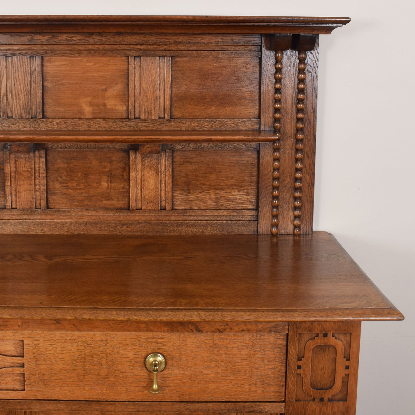 Arts & Crafts Sideboard with Dresser Back