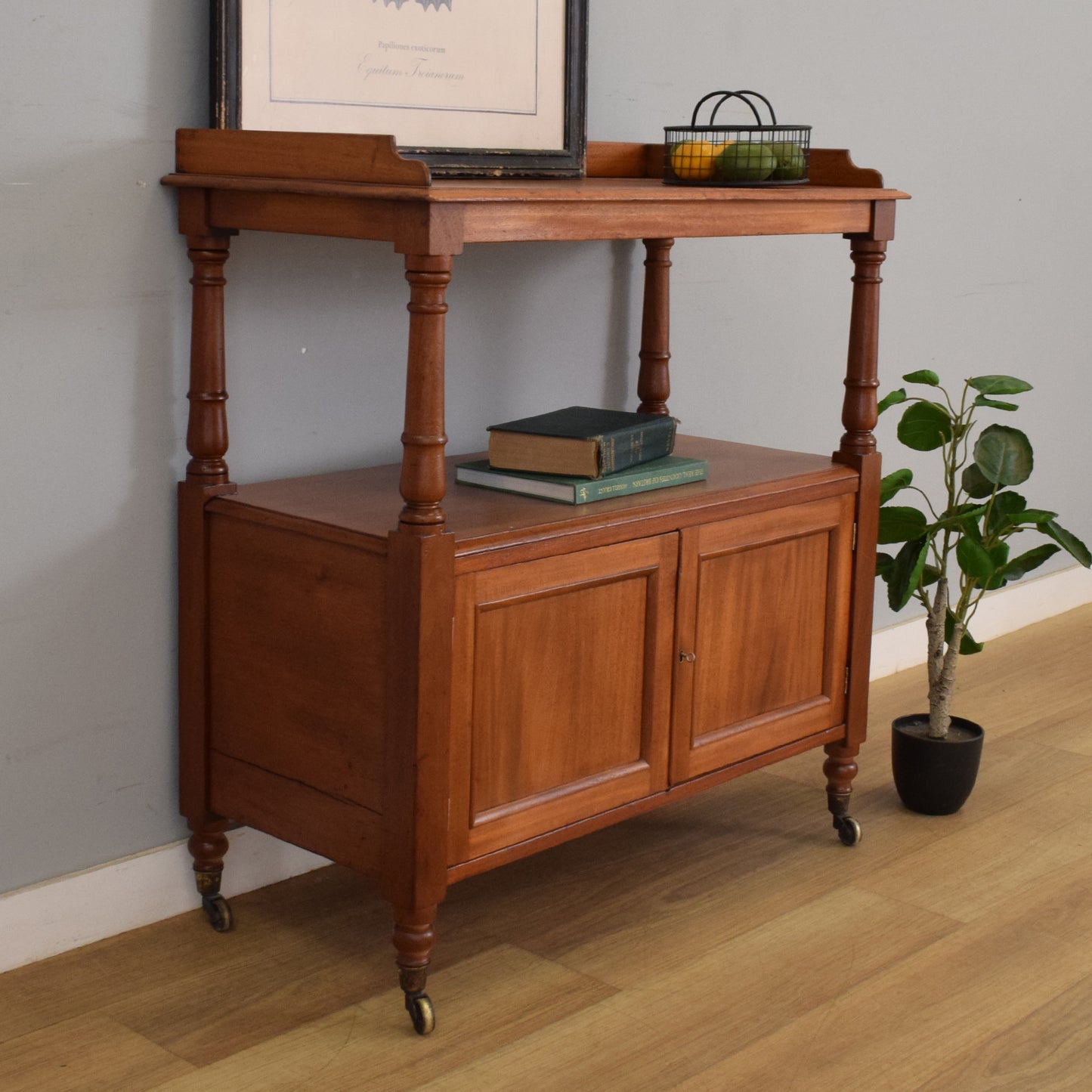 Mahogany Serving Trolley