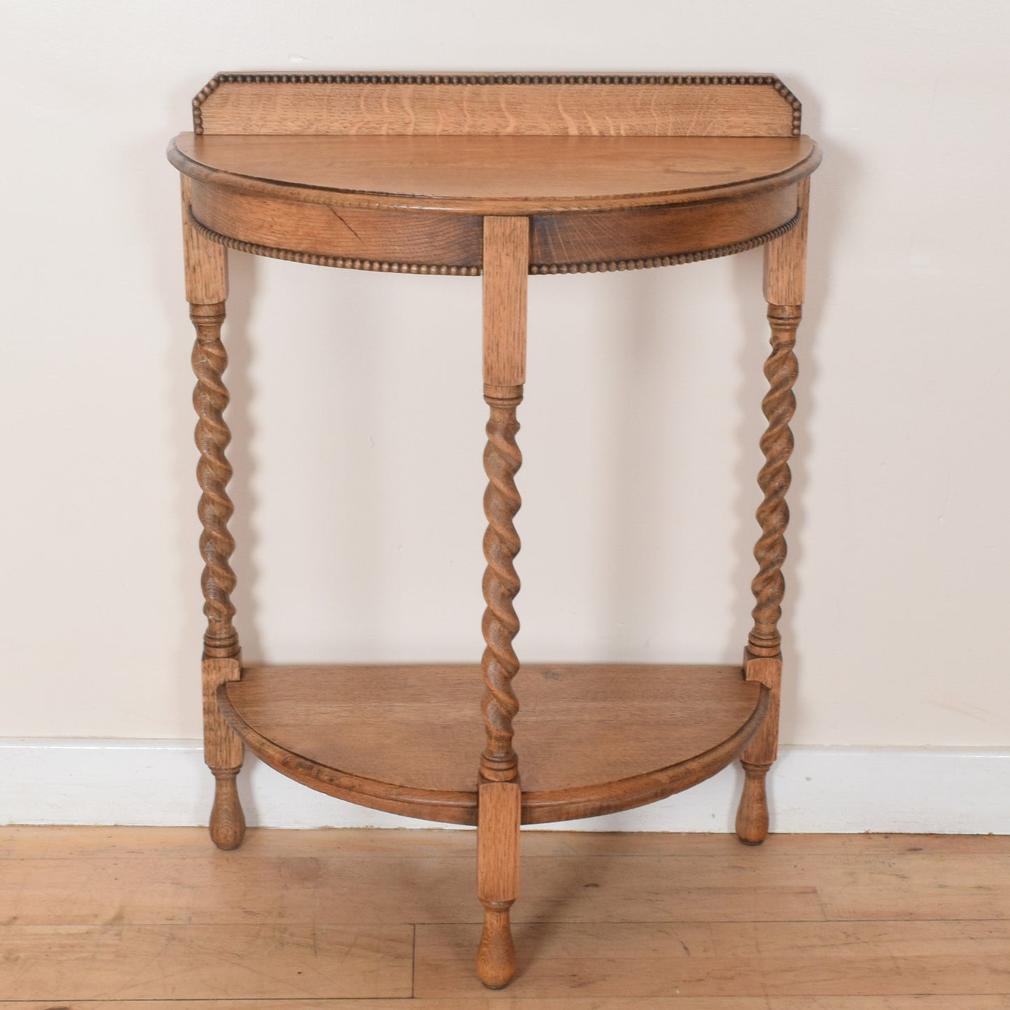 Half Moon Barley Twist Console Table